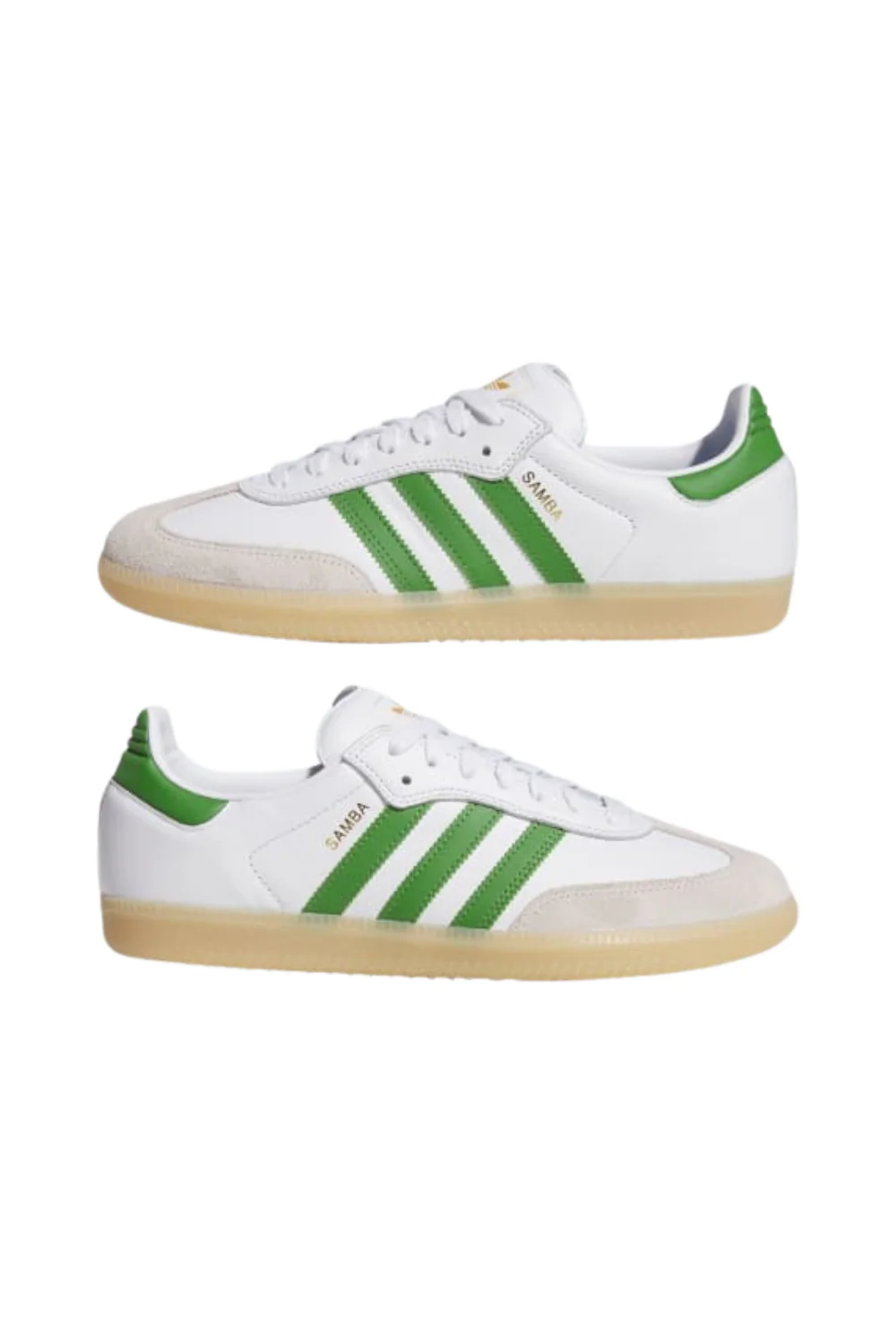 Adidas Samba Adv Shoes Cloud White / Crew Green /Gum - Image 6
