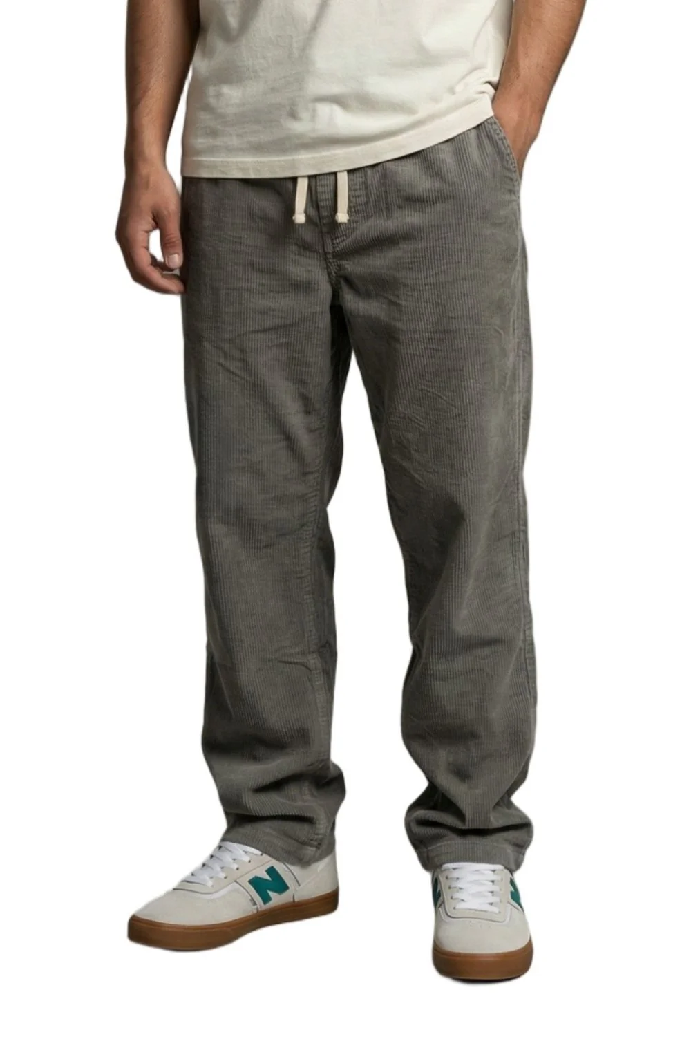 BamBooBay Chill Cord Mens Trousers Grey