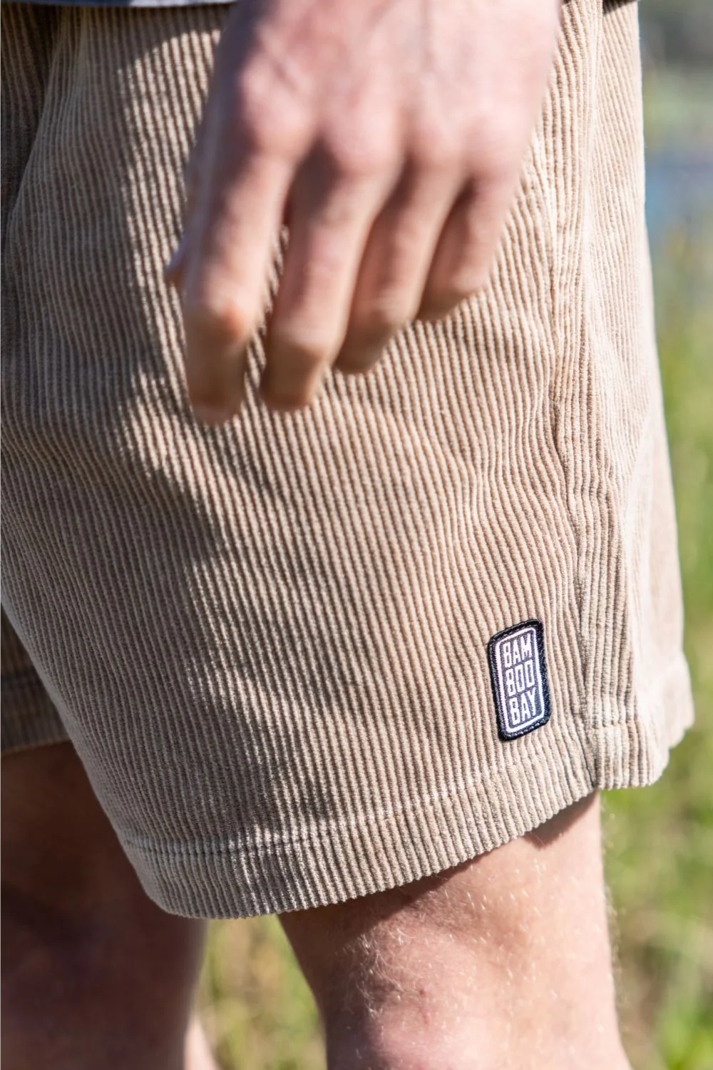 BamBooBay Chill Cord Shorts Mushroom - Image 3