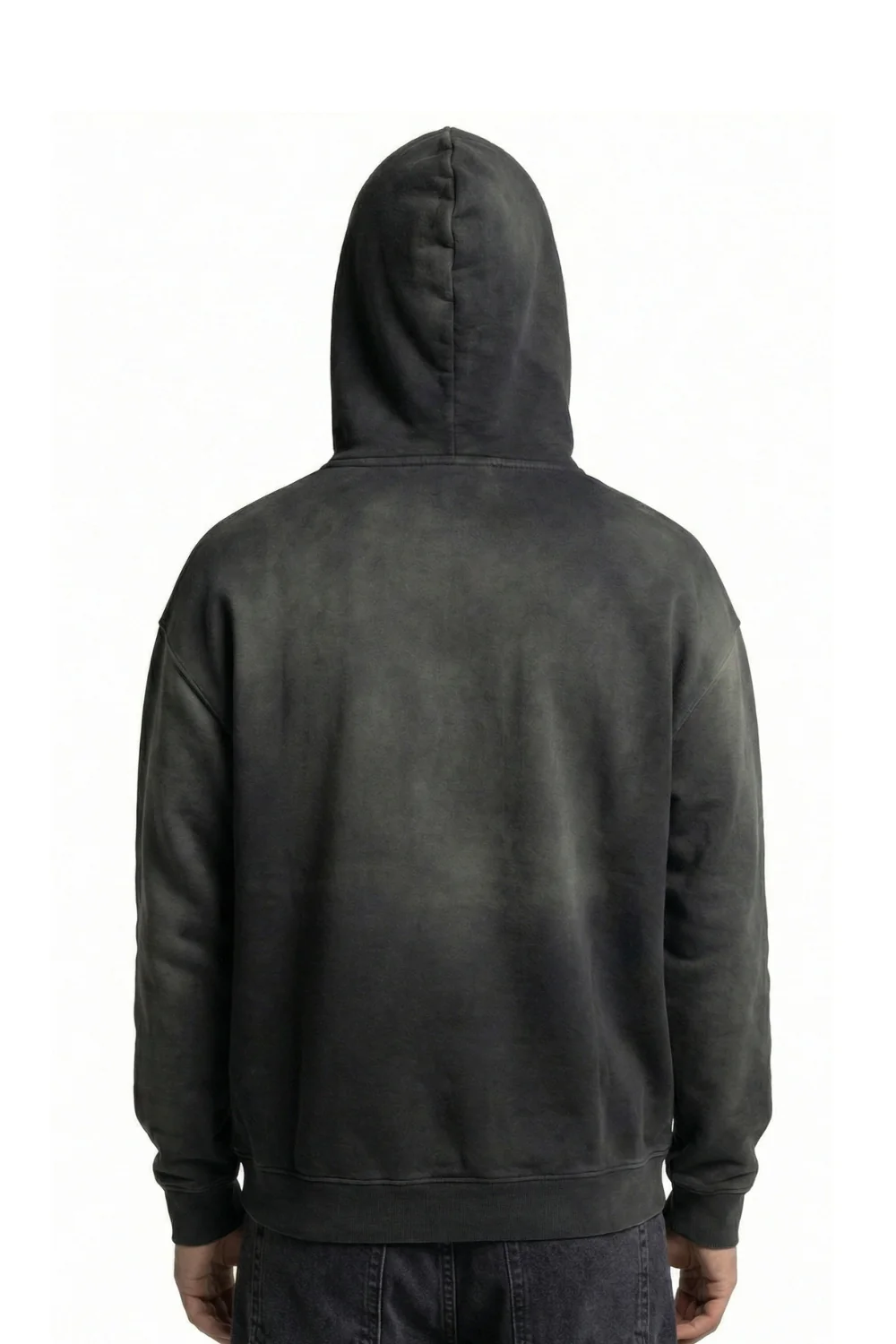 BamBooBay Hanko Stamp Mens Hoddie Shadowed Black - Image 4