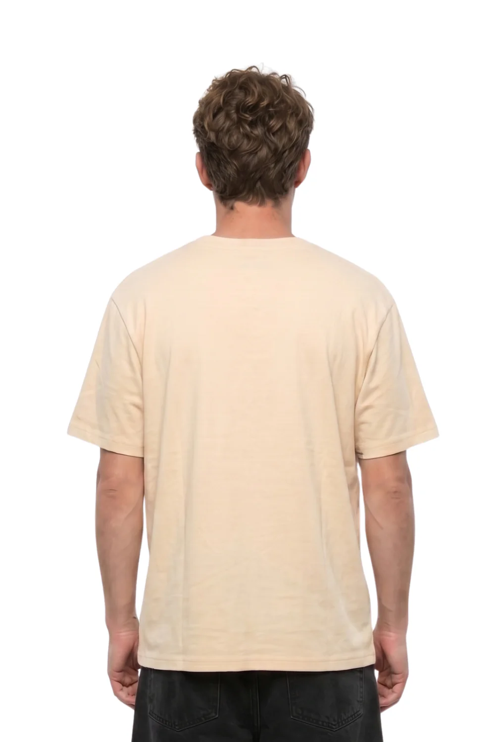 BamBooBay Lazy Terry Mens T-Shirt Butter - Image 2