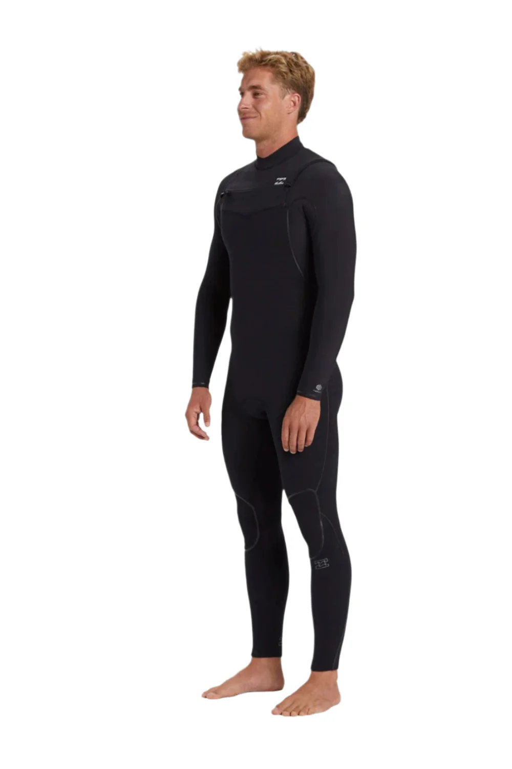 Billabong Furnace Natural 4/3mm Mens Wetsuit Chest Zip Black - Image 3
