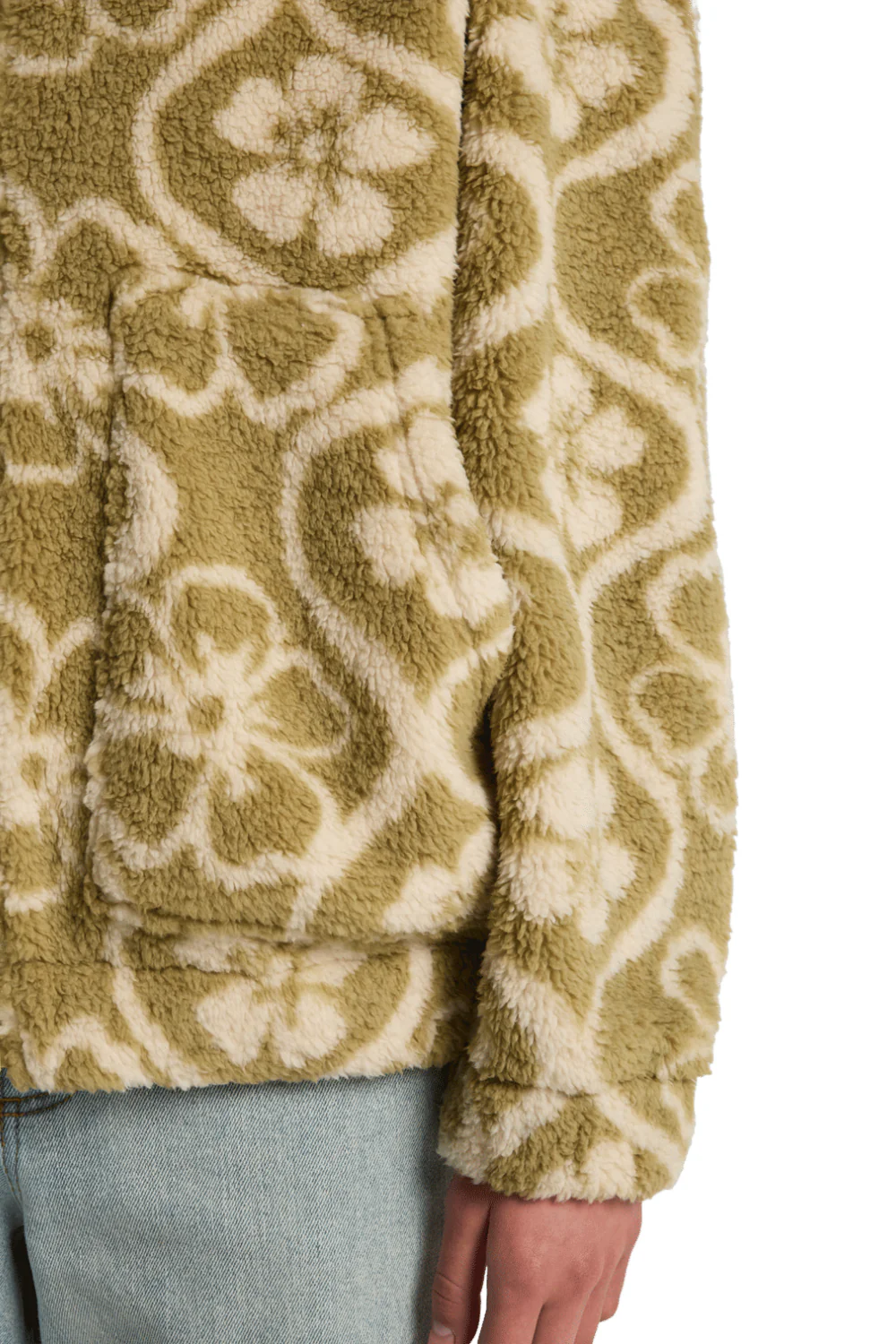 Billabong First Light Womens Full Zip Fleece Cactus Green - Image 5