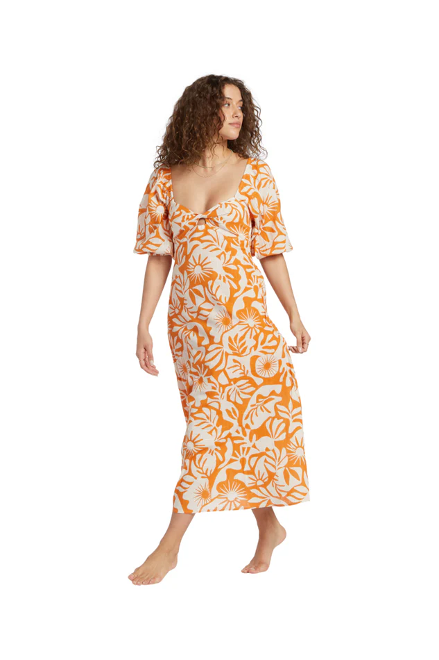 Billabong Paradise Cove 2 Dress Dried Mango - Image 3