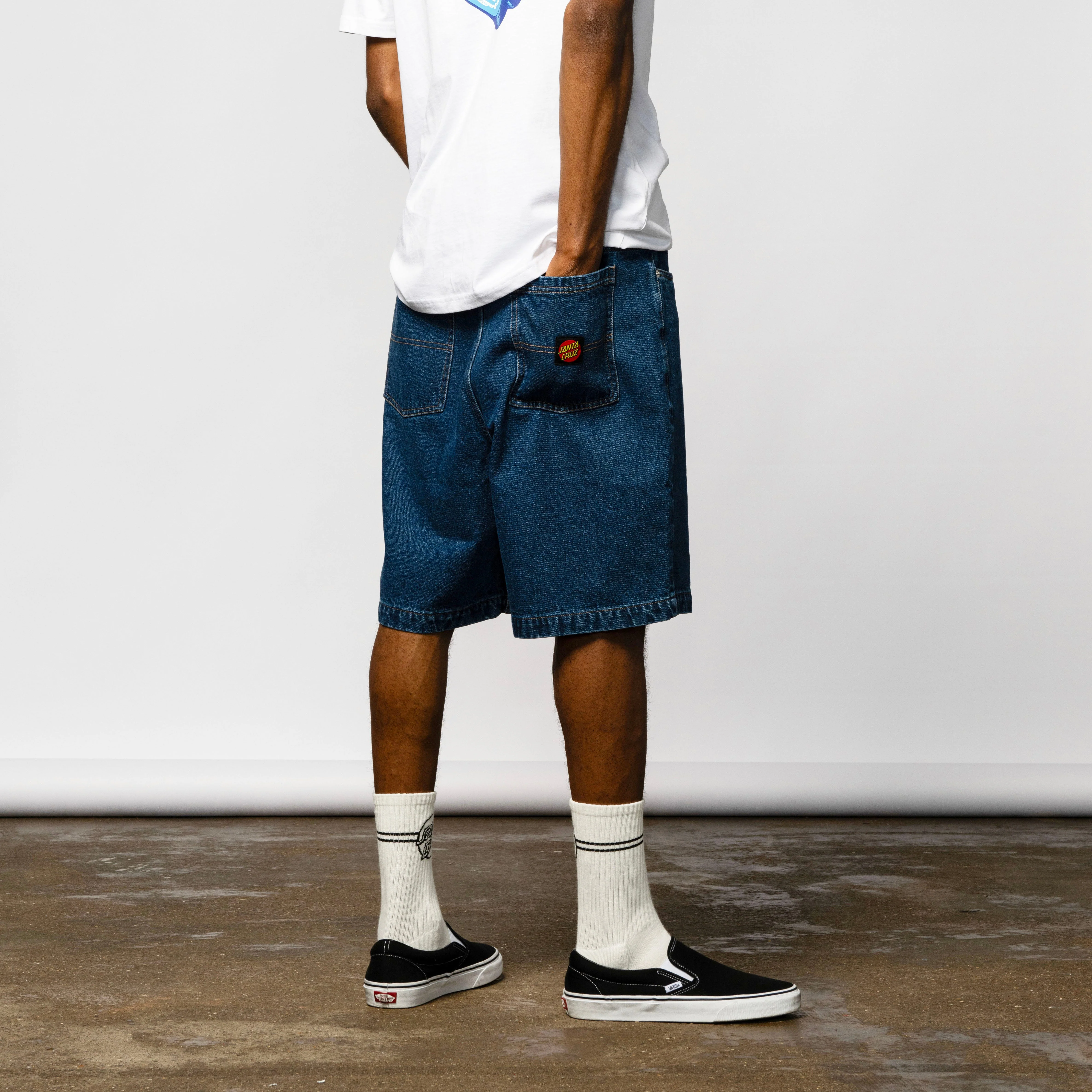 Santa Cruz Mens Big Shorts Classic Blue - Image 5
