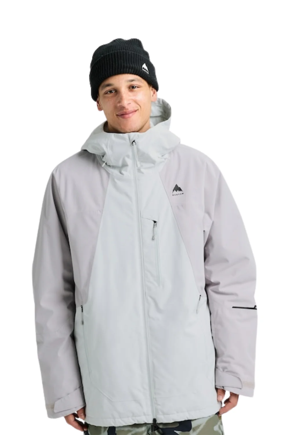 Burton Mens Reserve 2L Insulated Snowboard Jacket Grey Cloud/Washed Lavender