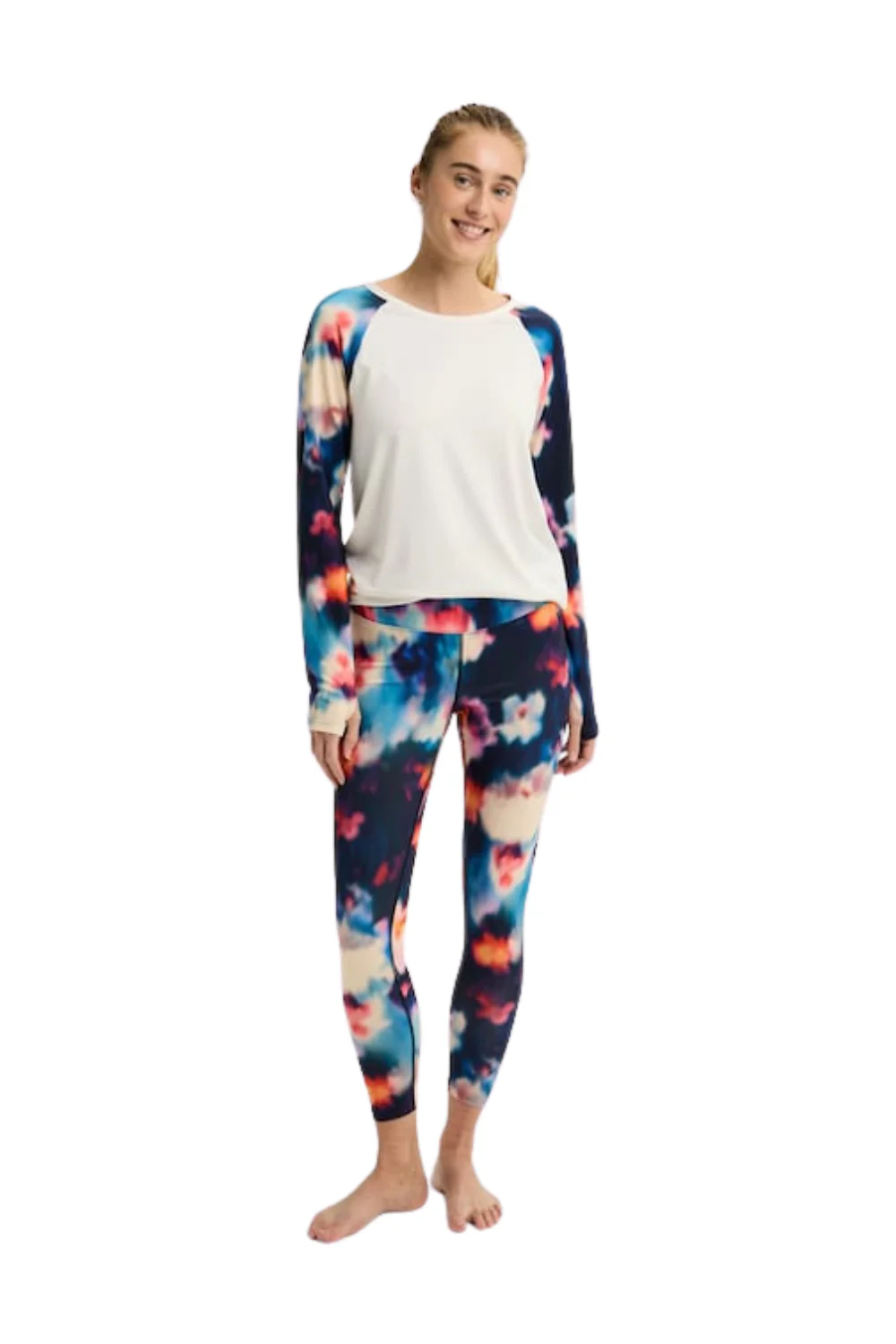 Burton Womens Midweight Base Layer Pants Floral Blur - Image 3