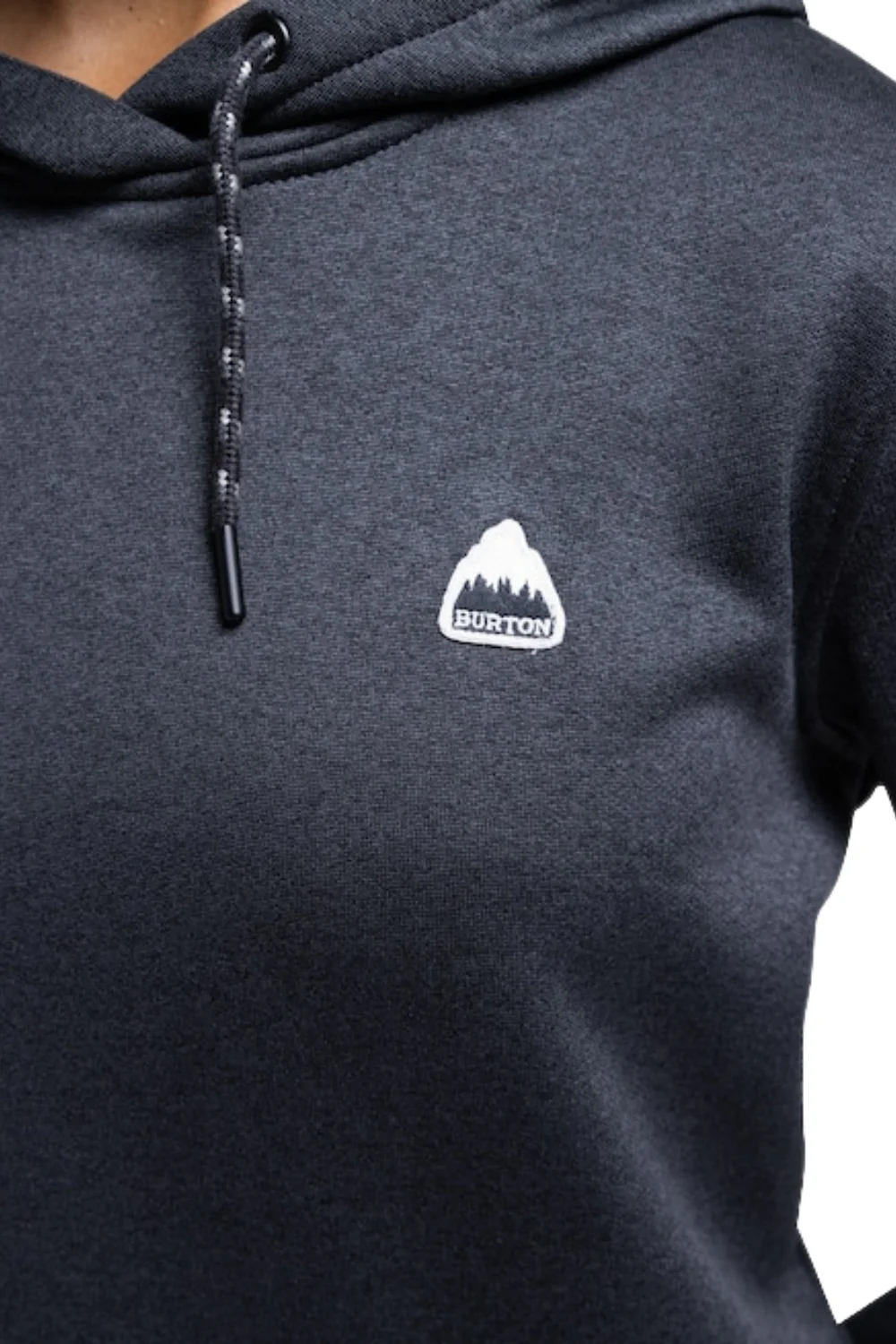 Burton Womens Oak Pullover Hoodie True Black Heather - Image 4