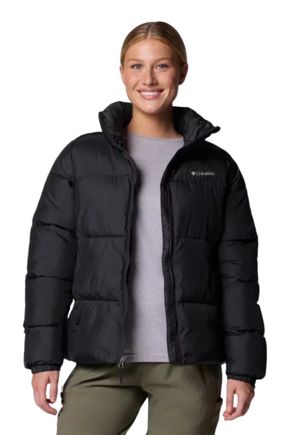 Columbia Puffect II Full Zip Jacket Black - Image 4