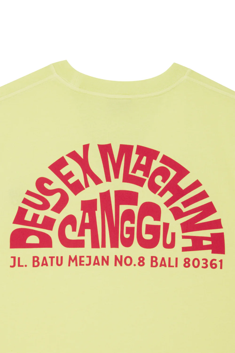 Deus Canggu Address Mens T-Shirt Canary Yellow - Image 5