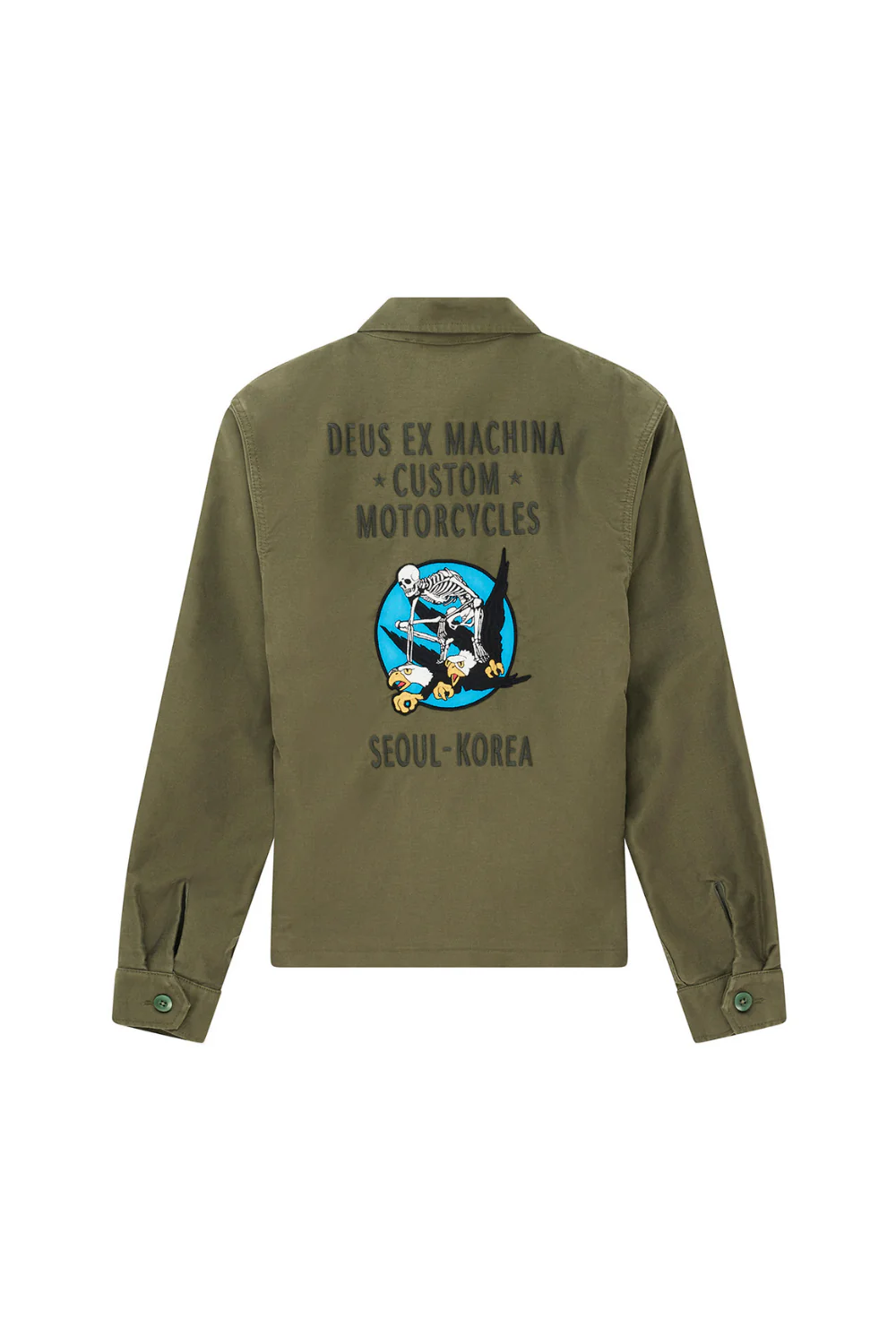 Deus Fugazi Souvenir Mens Jacket Pine Green - Image 7