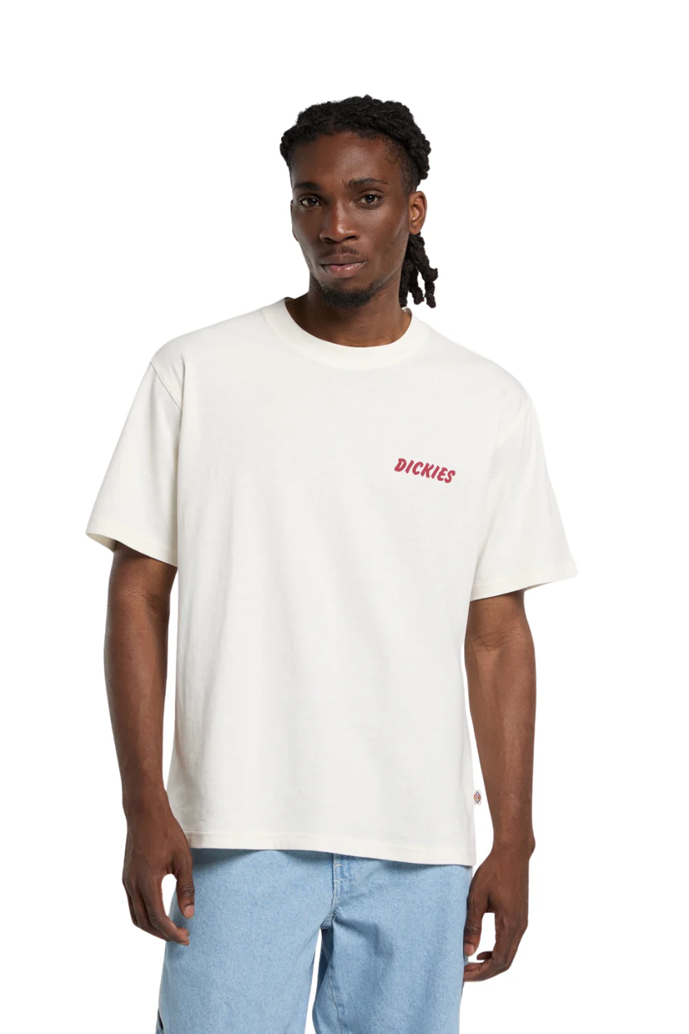 Dickies Dry Ridge Mens T-Shirt Egret - Image 2