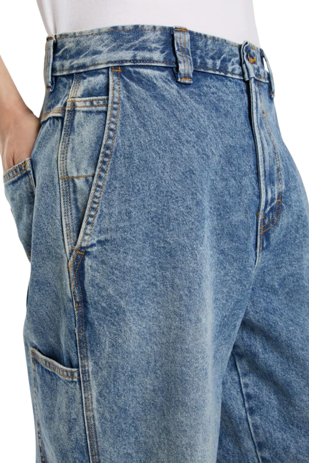 Dickies Madison Baggy Tapered Jeans Rinsed Fade - Image 6