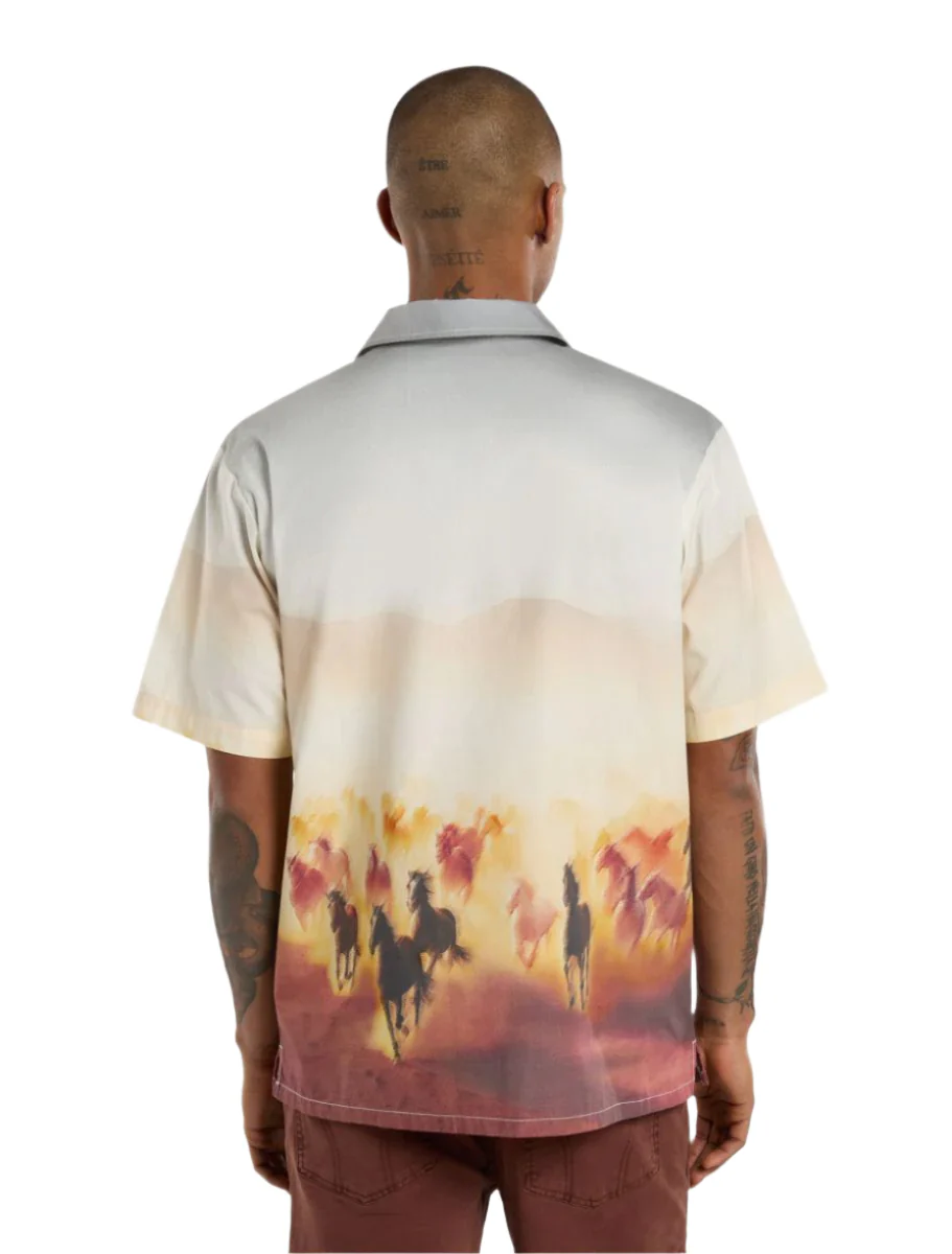 Dickies Running Wild Shirt Short Sleeve Oak Buff - Image 2