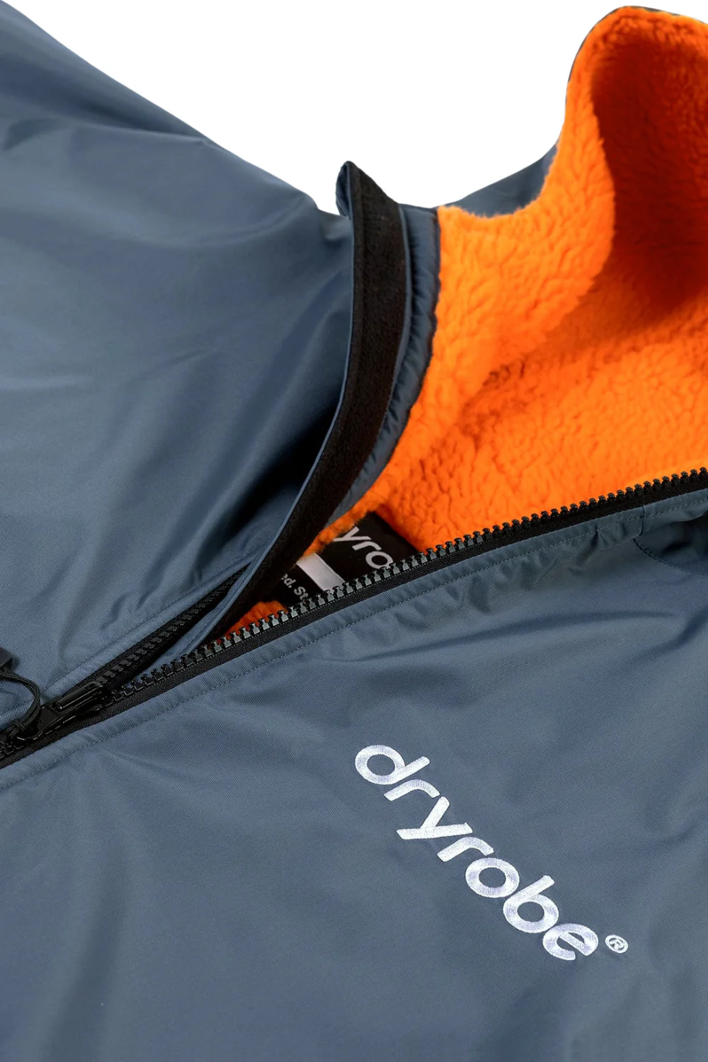 Dryrobe Advance Adult Long Sleeve Dark Grey Orange - Image 4