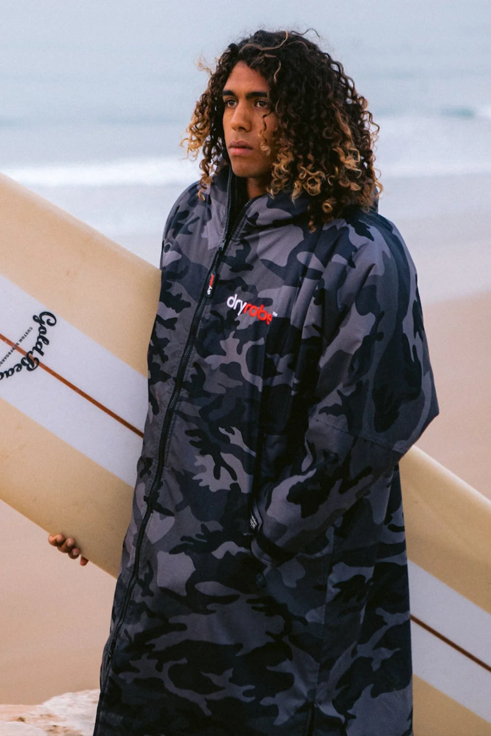 Dryrobe Advance Long Sleeve Changing Robe Black Camo/Black - Image 6
