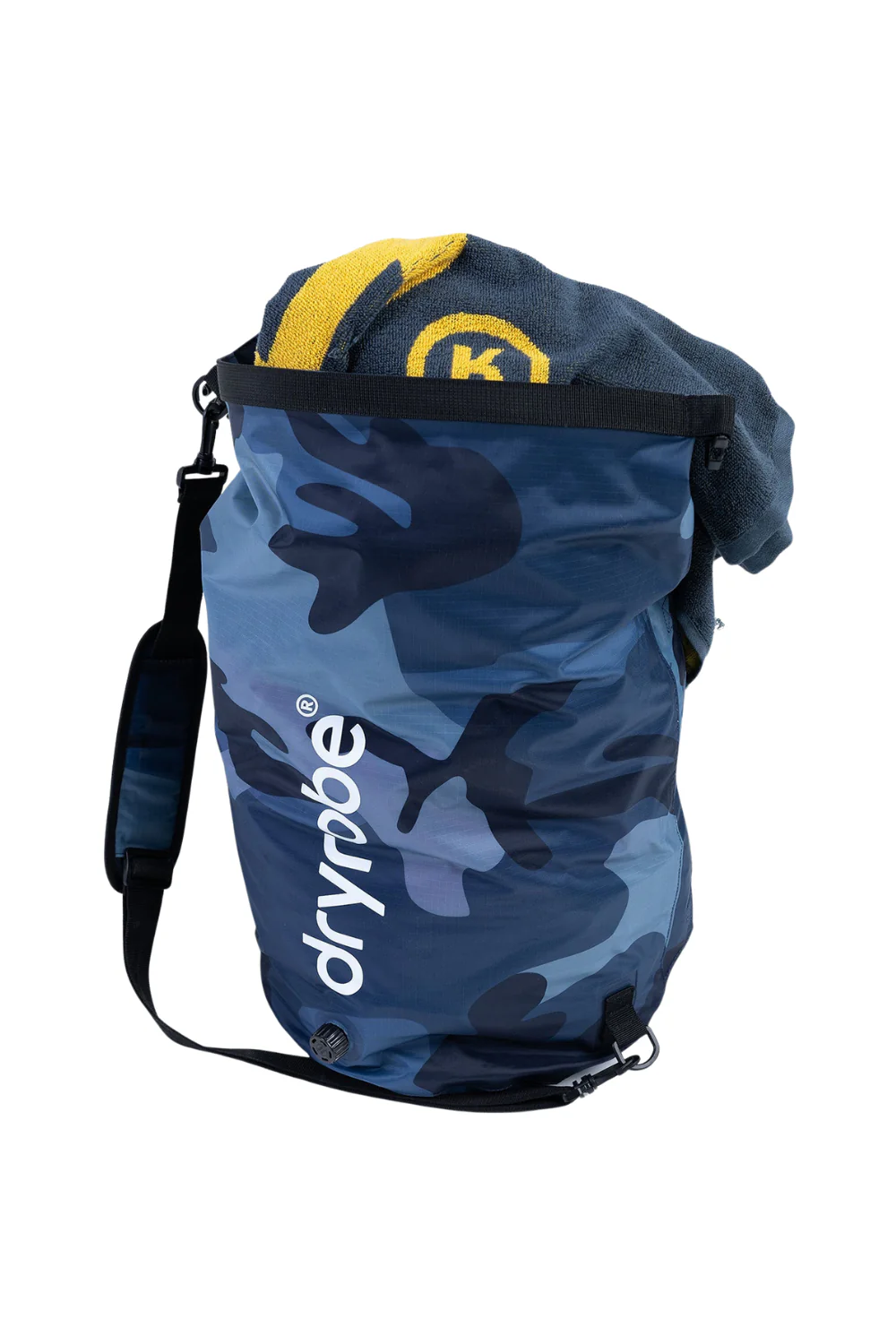 Dryrobe 33L Compression Travel Bag Blue Camouflage - Image 3