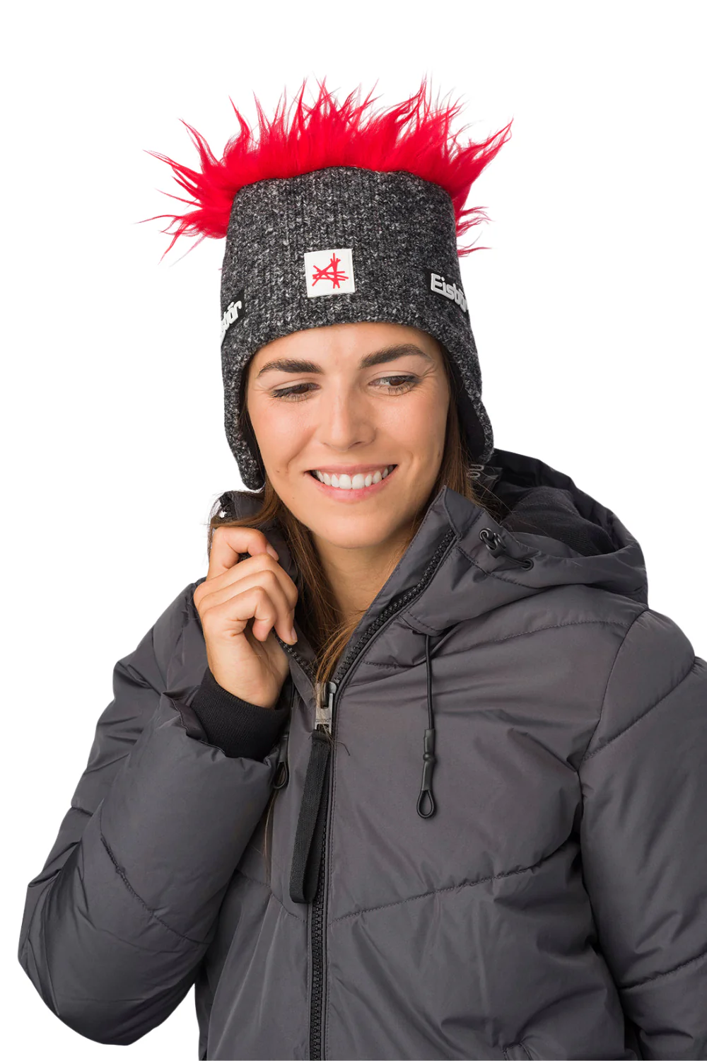 Eisbar Cocker Ski Austria Beanie Graphite/Red - Image 4