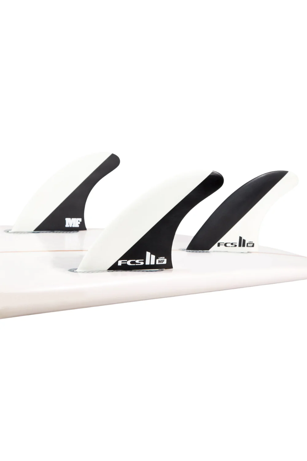 FCS II Mick Fanning PC Surfboard Tri Fins Black/White - Image 2