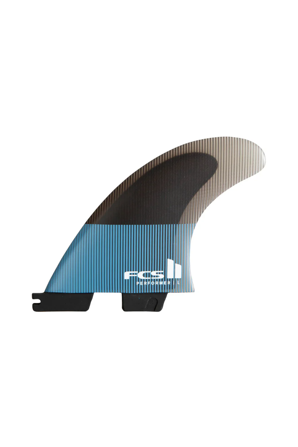 FCS II Performer PC Thruster Surfboard Fin Set Tranquil Blue