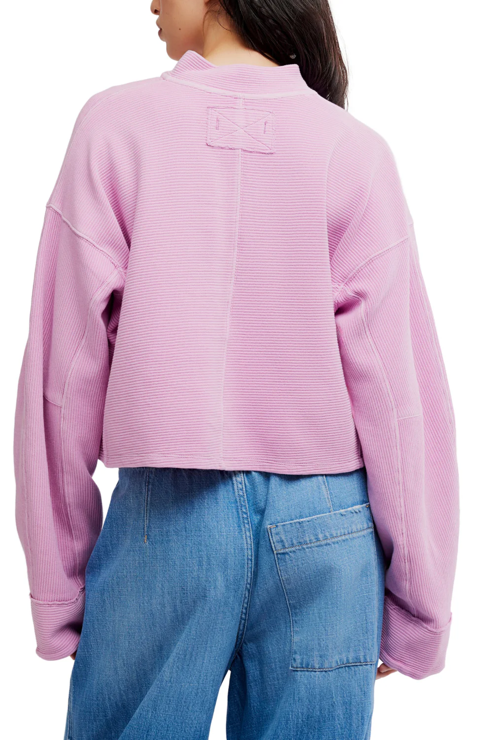 Free People Celeste Womens Quarter Zip Pullover Hummingbird - Image 2