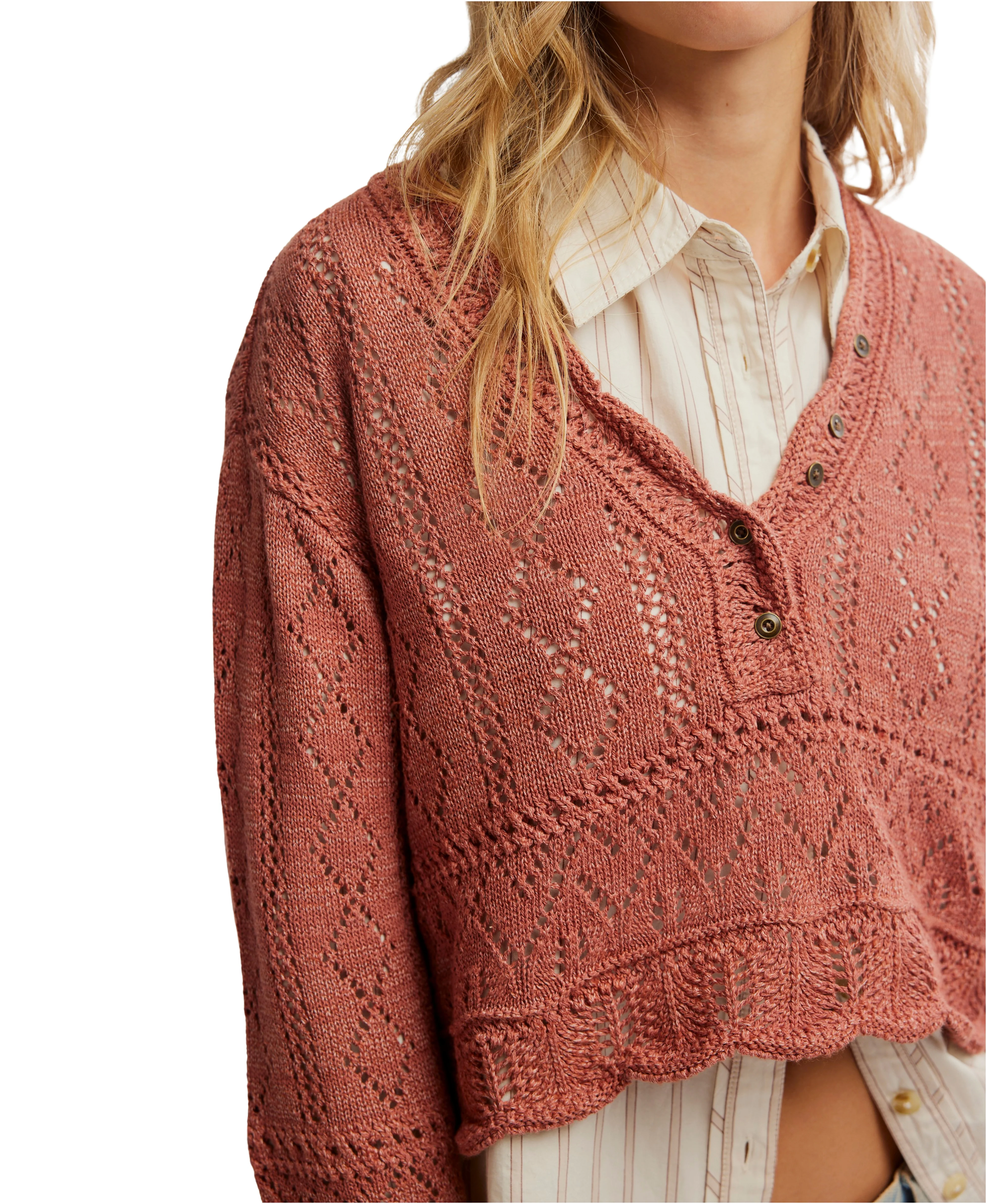 Free People Charlotte Sweater Brown - Image 4