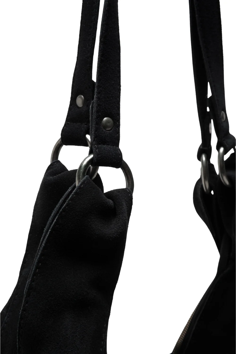 Free People Roma Suede Tote Bag Black - Image 5