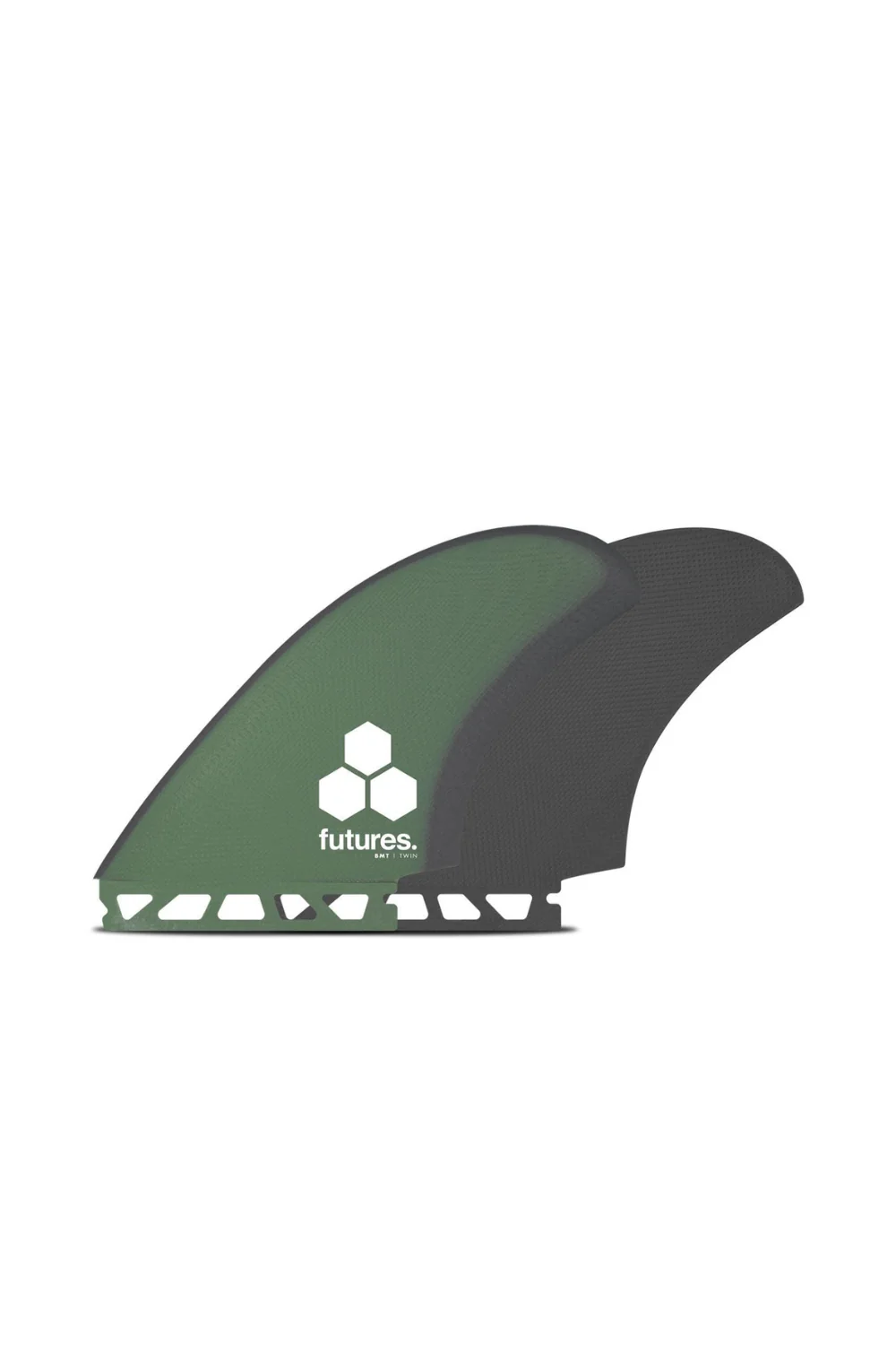 Futures Channel Islands Britt Merrick Surfboard Twin Fins Green/Grey