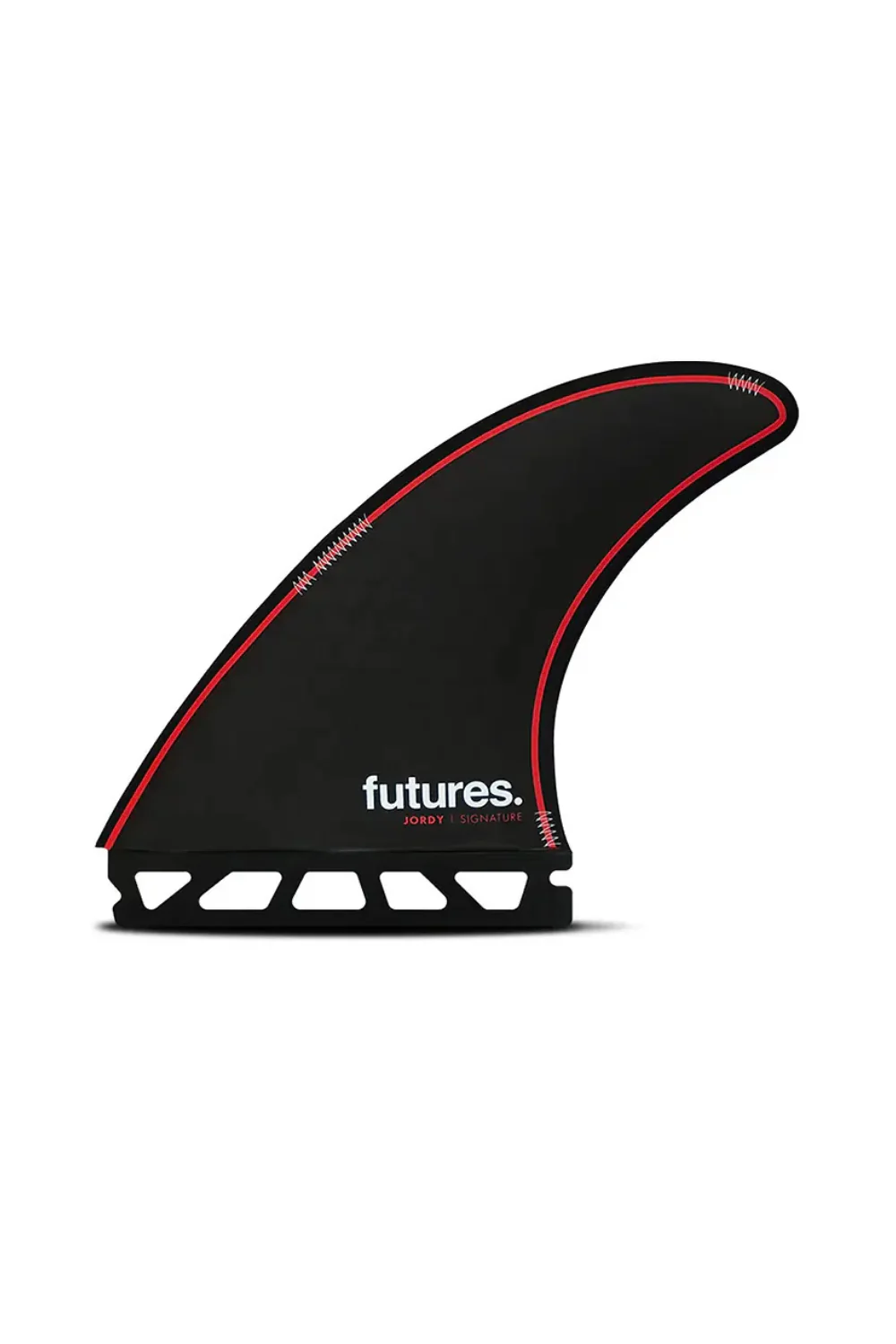 Futures Jordy Signature Honeycomb Surfboard Thruster Fins Black/Red