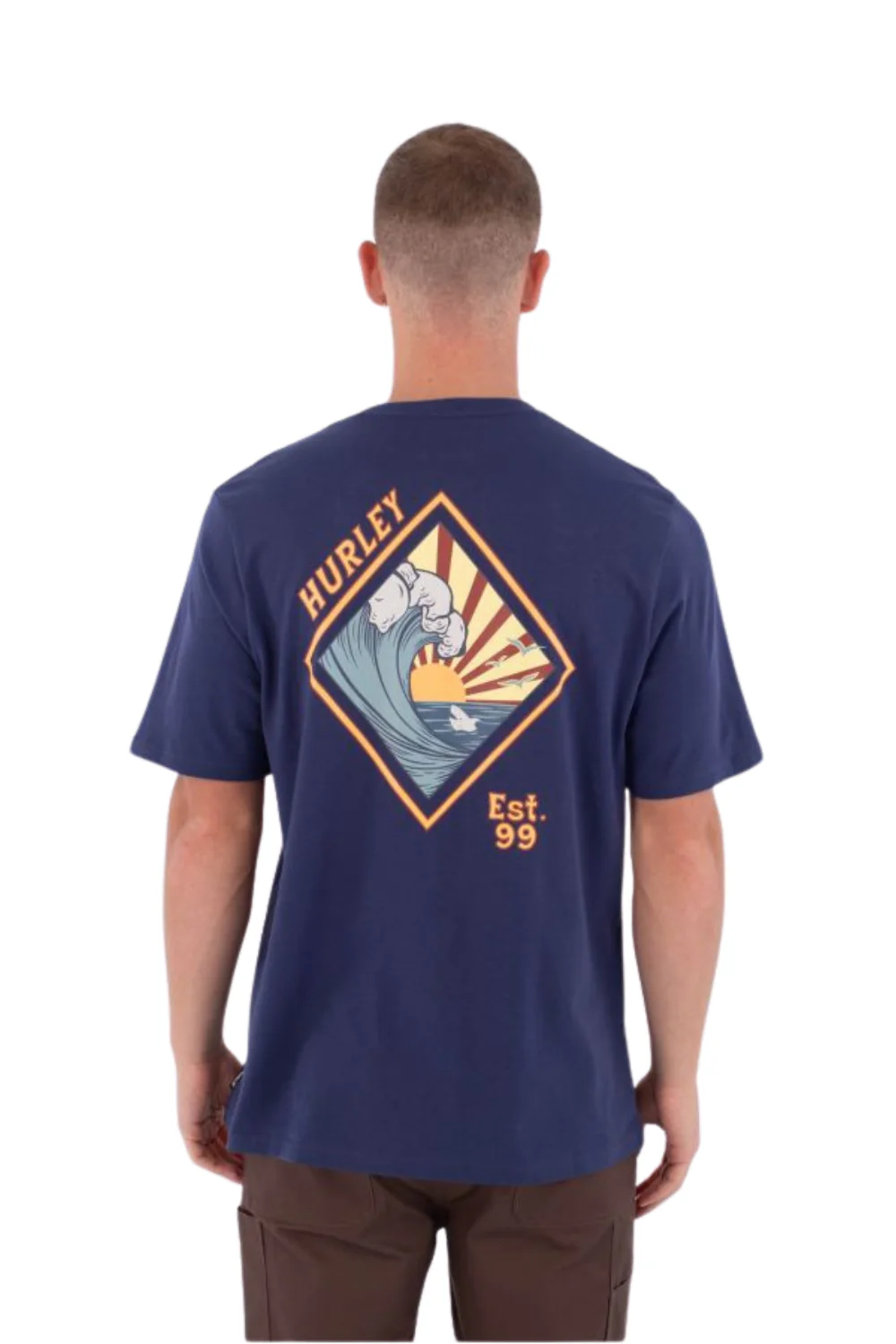 Hurley Printing Press Disques Mens T-Shirt Distroyer