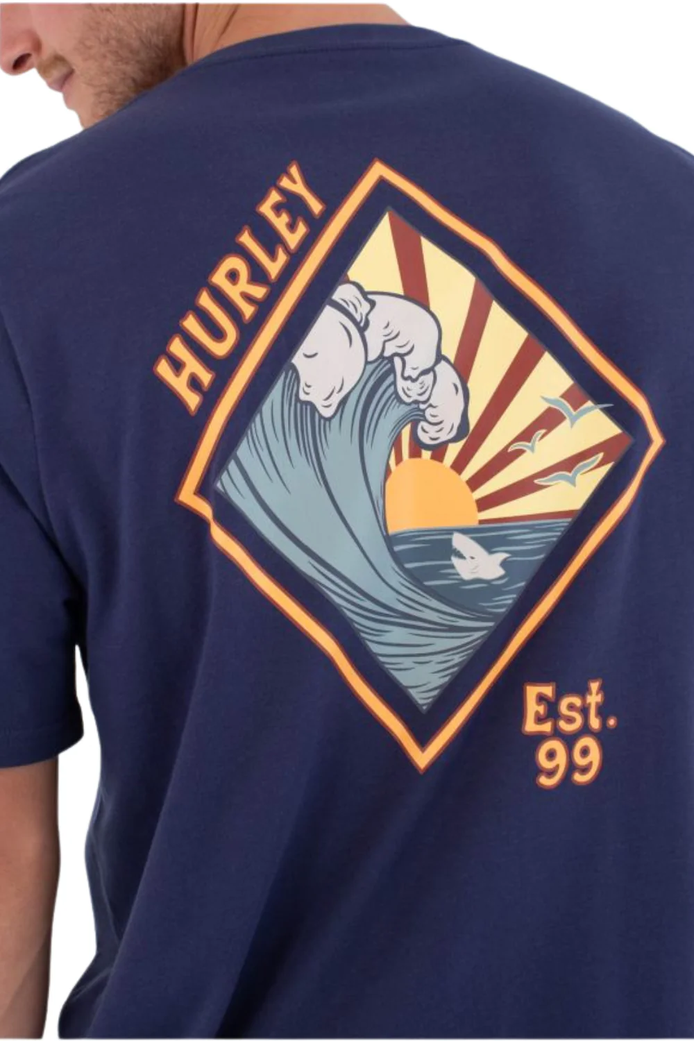 Hurley Printing Press Disques Mens T-Shirt Distroyer - Image 4