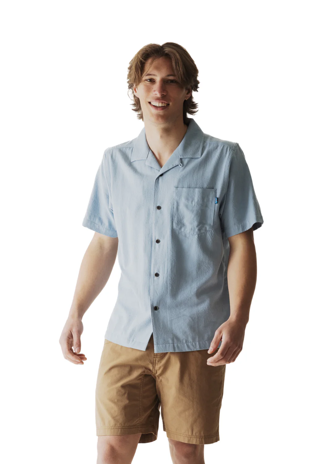 Kavu Deckhouse Mens Short Sleeve Shirt Tropical Fog