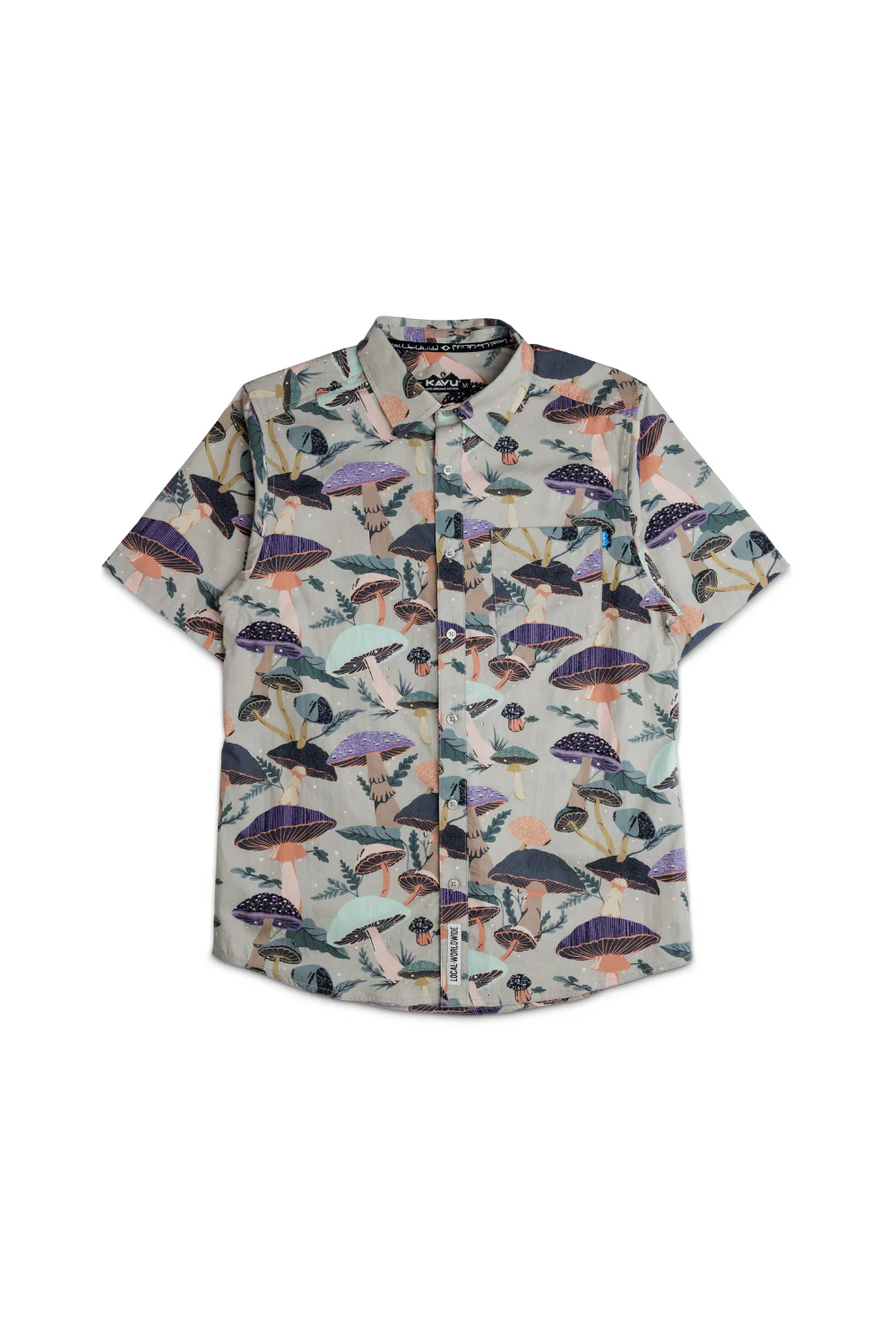Kavu Festaruski Mens Short Sleeve Shirt Mushroom Realm - Image 3