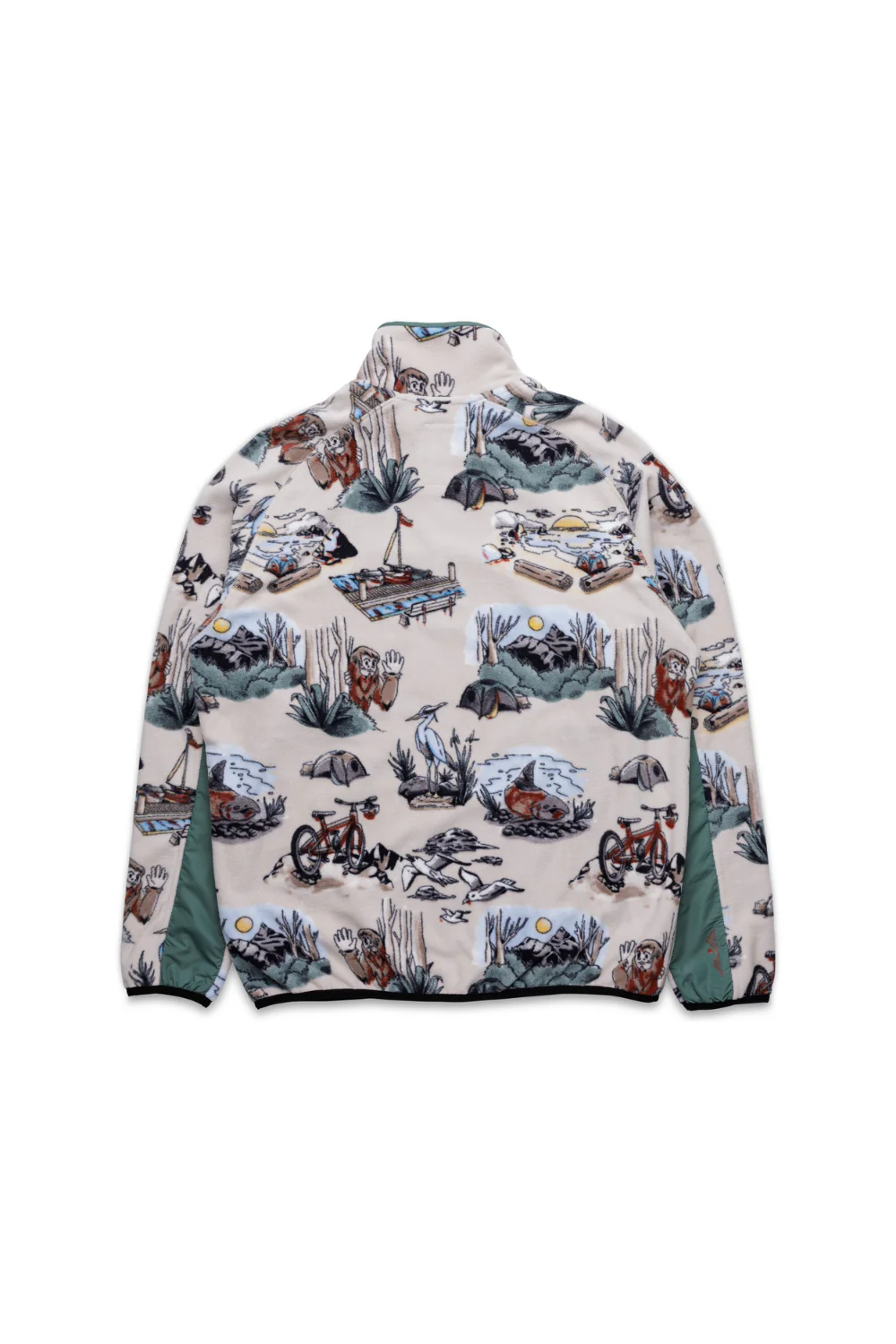 Kavu Teannaway Mens Polar Fleece Snap Pullover Places To Be - Image 4