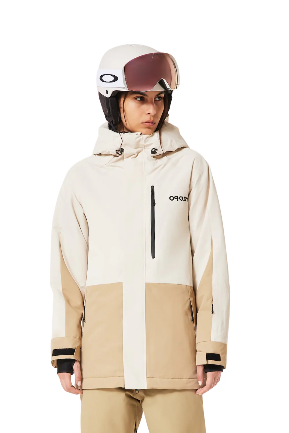 Oakley Tnp Tbt Insulated Womens Ski and Snowboard Jacket Mist/Pebble