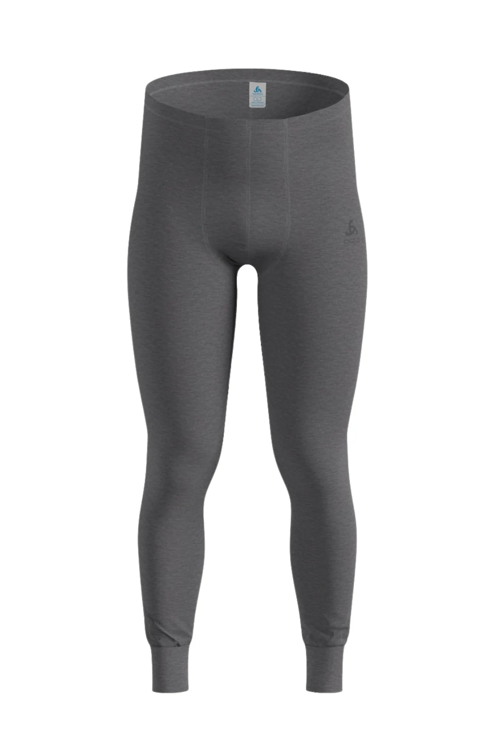 Odlo Active Warm Mens Base Layer Pants Steel Grey Melange - Image 5