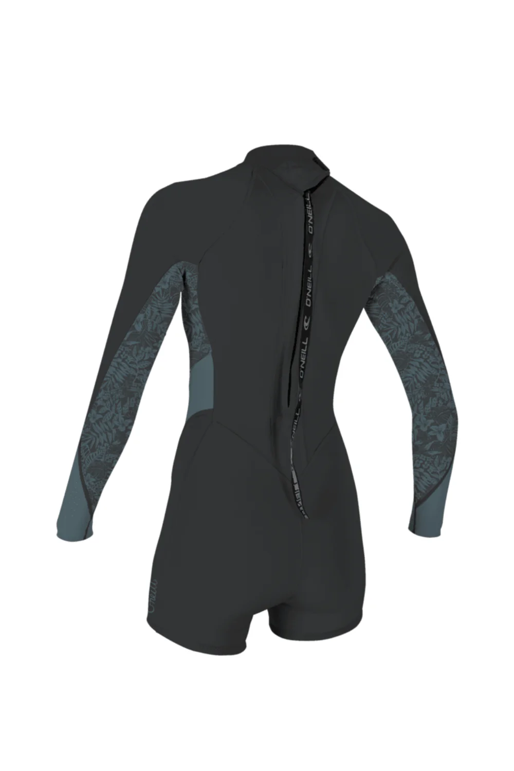 O'Neill Bahia 2/1mm Womens Spring Wetsuit Long Sleeve Back Zip Tempered Steel/Shaded Island Sky/Shade - Image 2