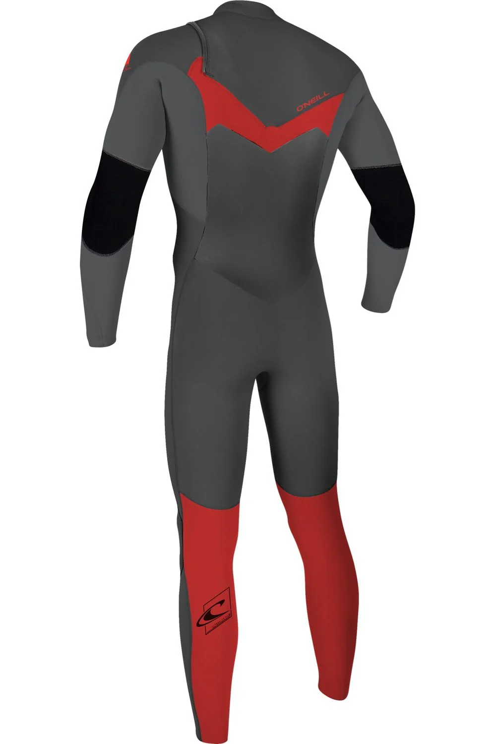 O'Neill Epic Youth Wetsuit 5/4 Chest Zip Full Graphite Smoke Red - Image 2