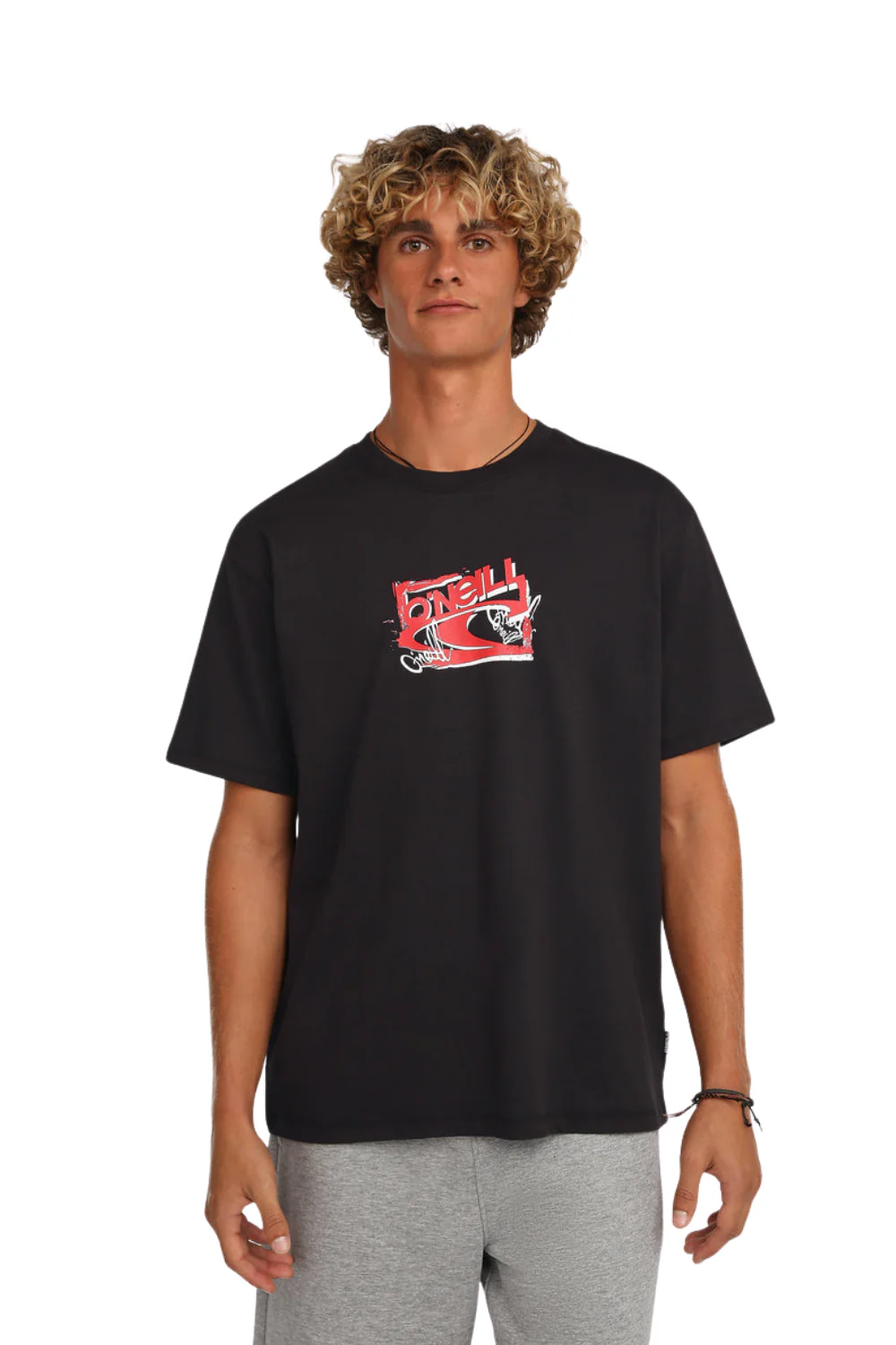 O'Neill Essentials 90'S Logo Mens T-Shirt Black Out