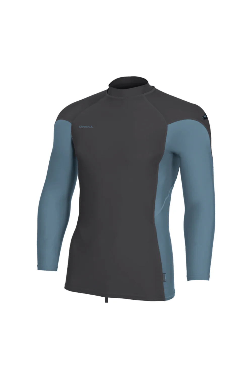O'Neill Hyperfreak Skins Mens Rash Guard Long Sleeve Tempered Steel/Blue Fusion