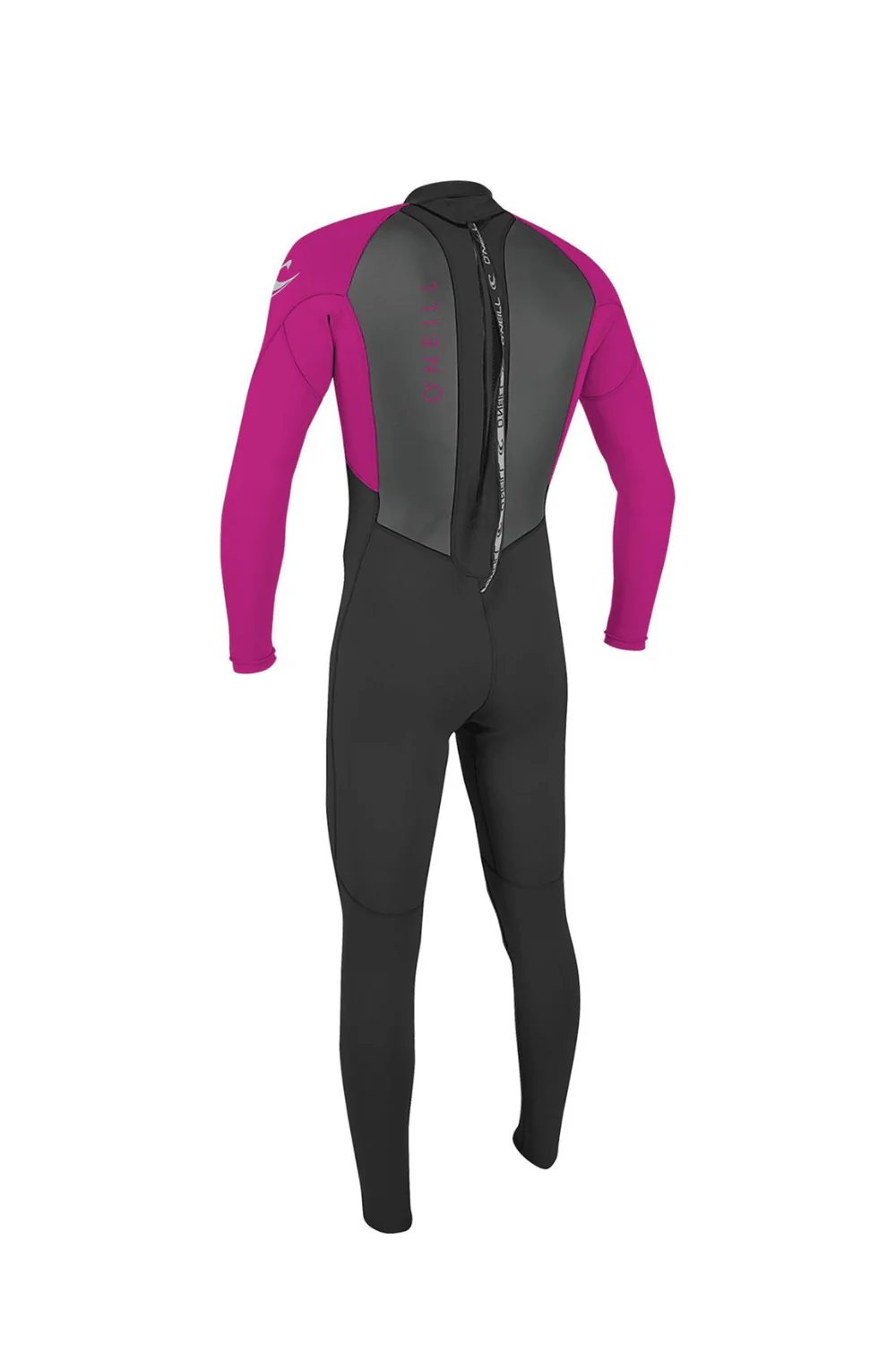 O'Neill Reactor-2 3/2mm Youth Wetsuit Back Zip Black/Berry - Image 2