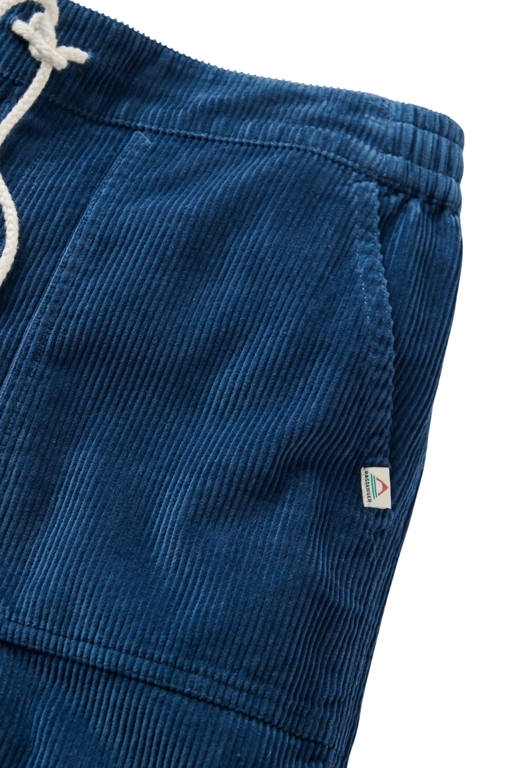 Passenger Avian Womens Organic Cord Shorts Dark Denim - Image 6