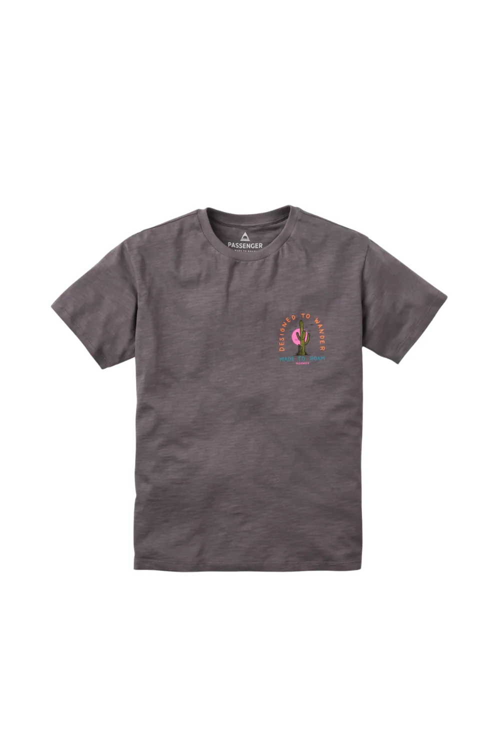 Passenger Explore Womens T-Shirt Charcoal - Image 2