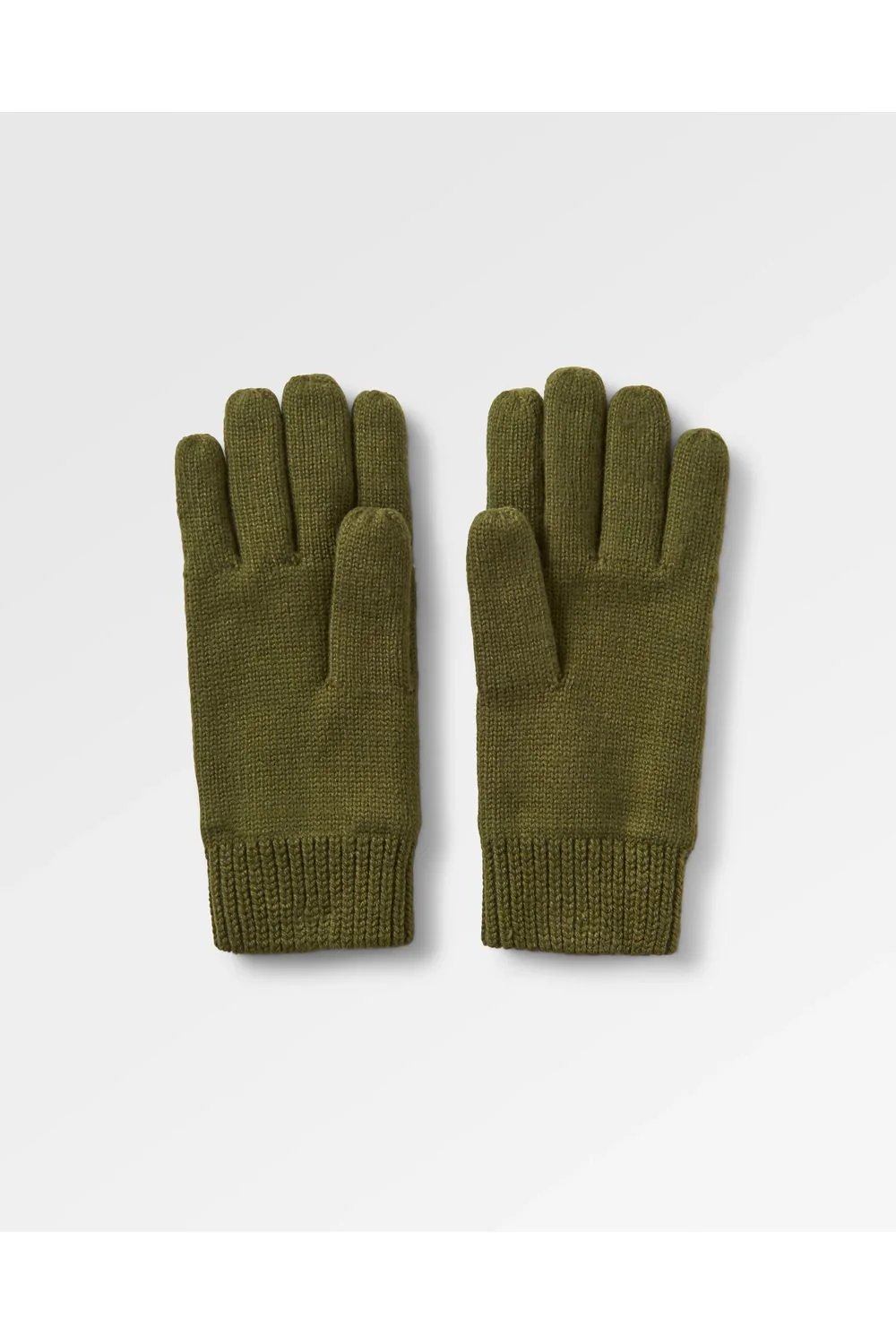 Passenger Gale Recycled Knitted Gloves Khaki - Image 3