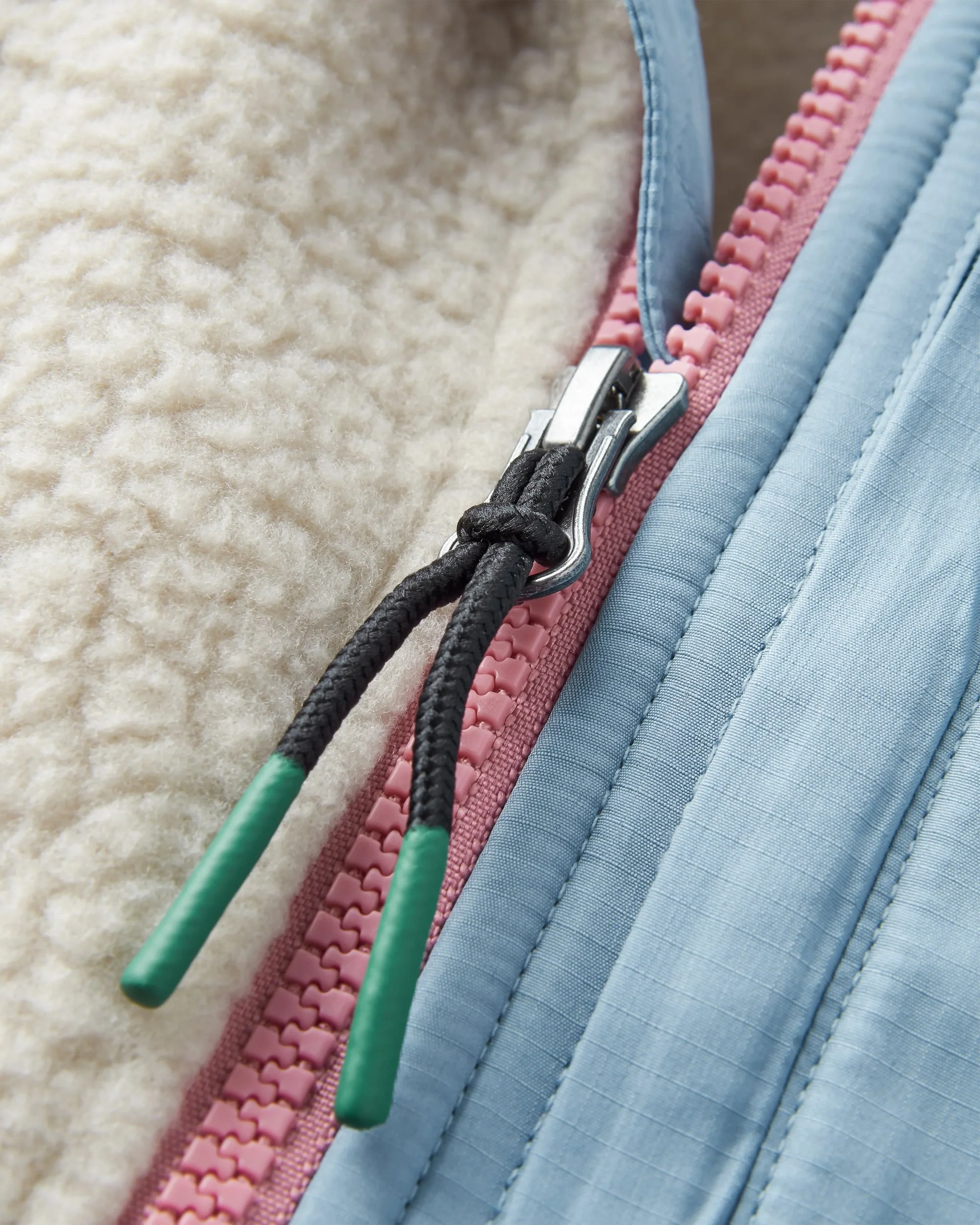 Passenger Home Womens Recycled Sherpa Fleece Oatmeal/Pink Haze - Image 8