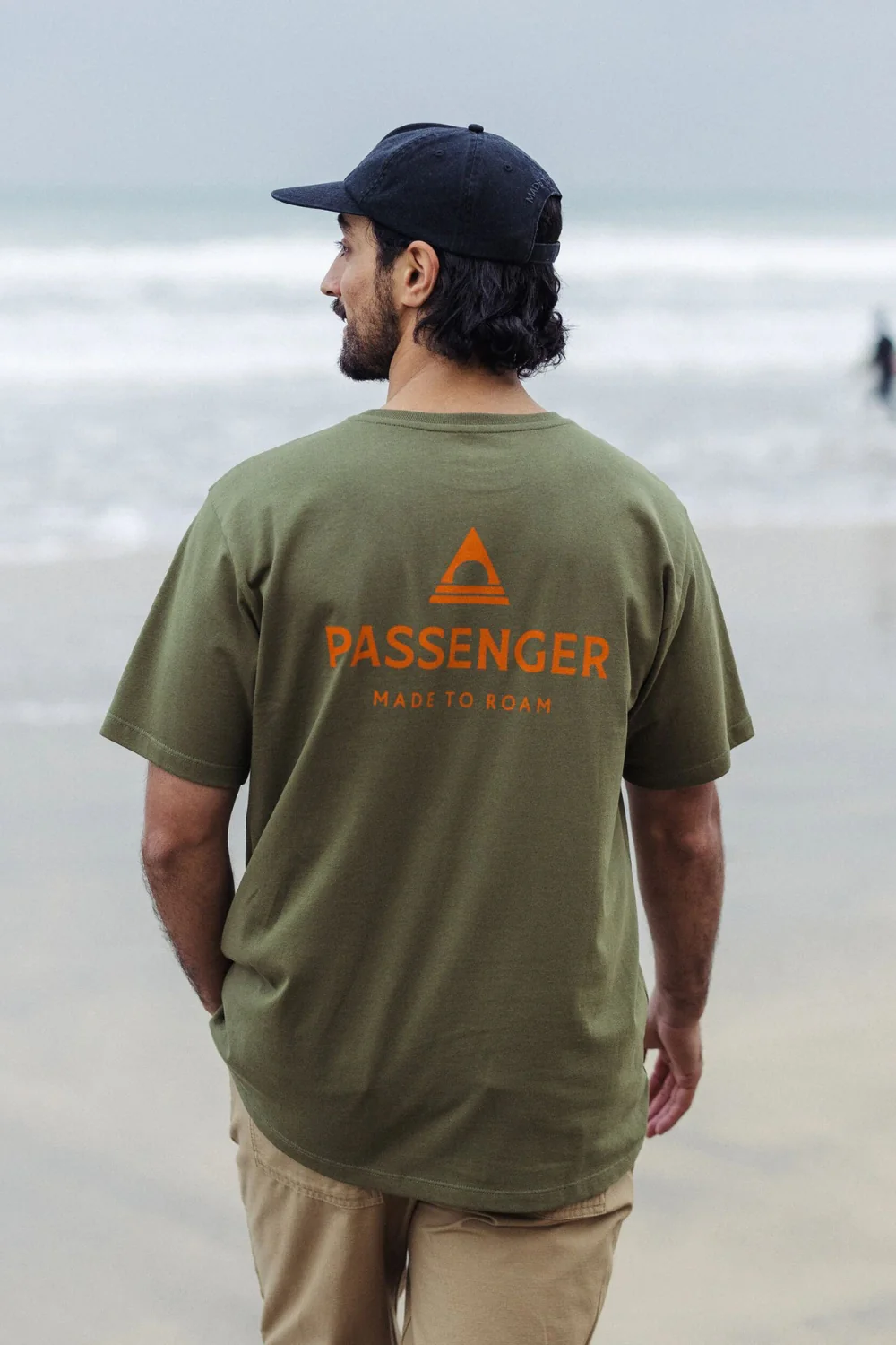 Passenger Passenger Recycled Mens Cotton T-Shirt Khaki - Image 2