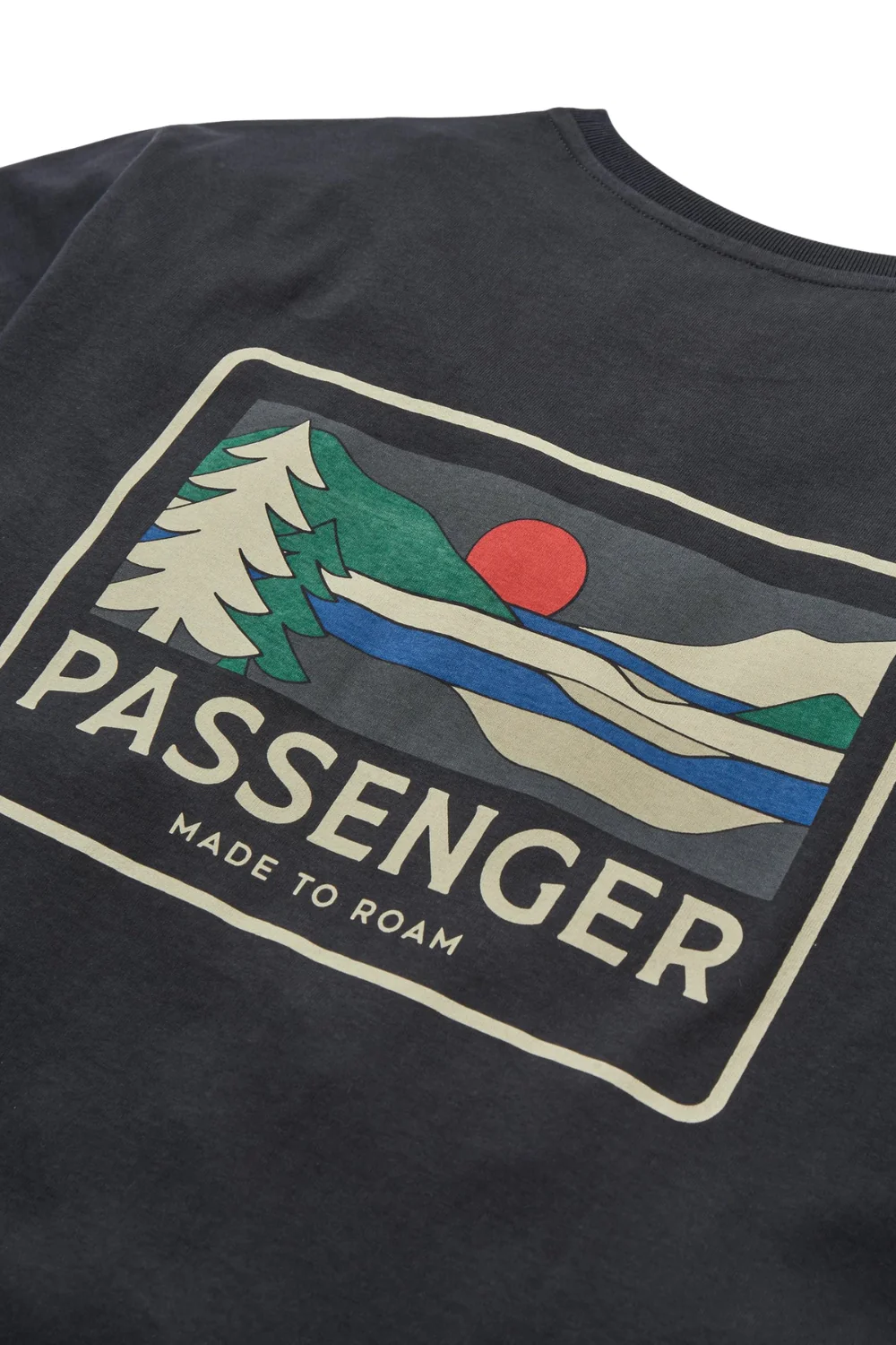 Passenger Roamer Mens Recycled Cotton T-Shirt Black - Image 4