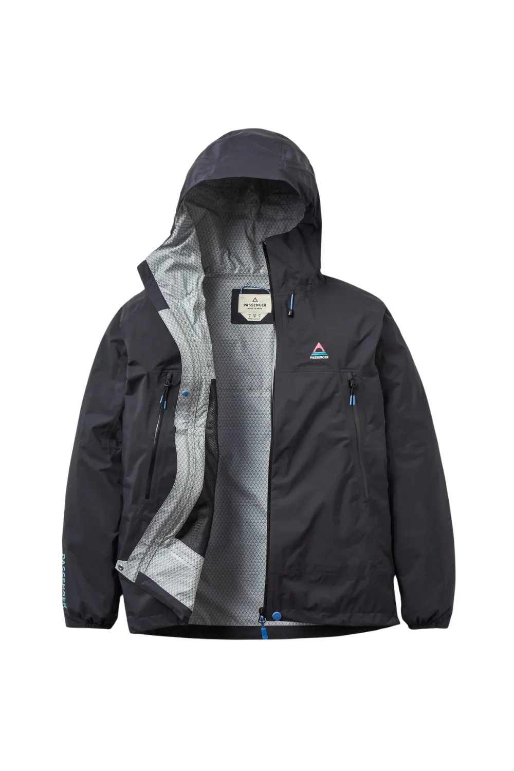 Passenger Trailscape Lite Womens Recycled Waterproof Jacket Black