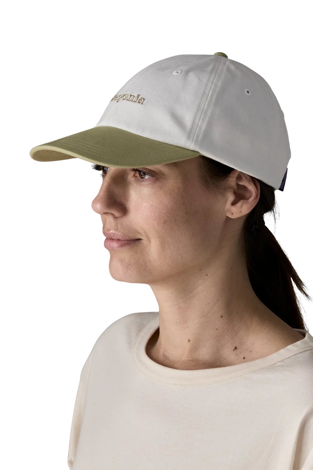 Patagonia Fitz Roy Icon Trad Unisex Cap Birch White/Gumtree Green - Image 2