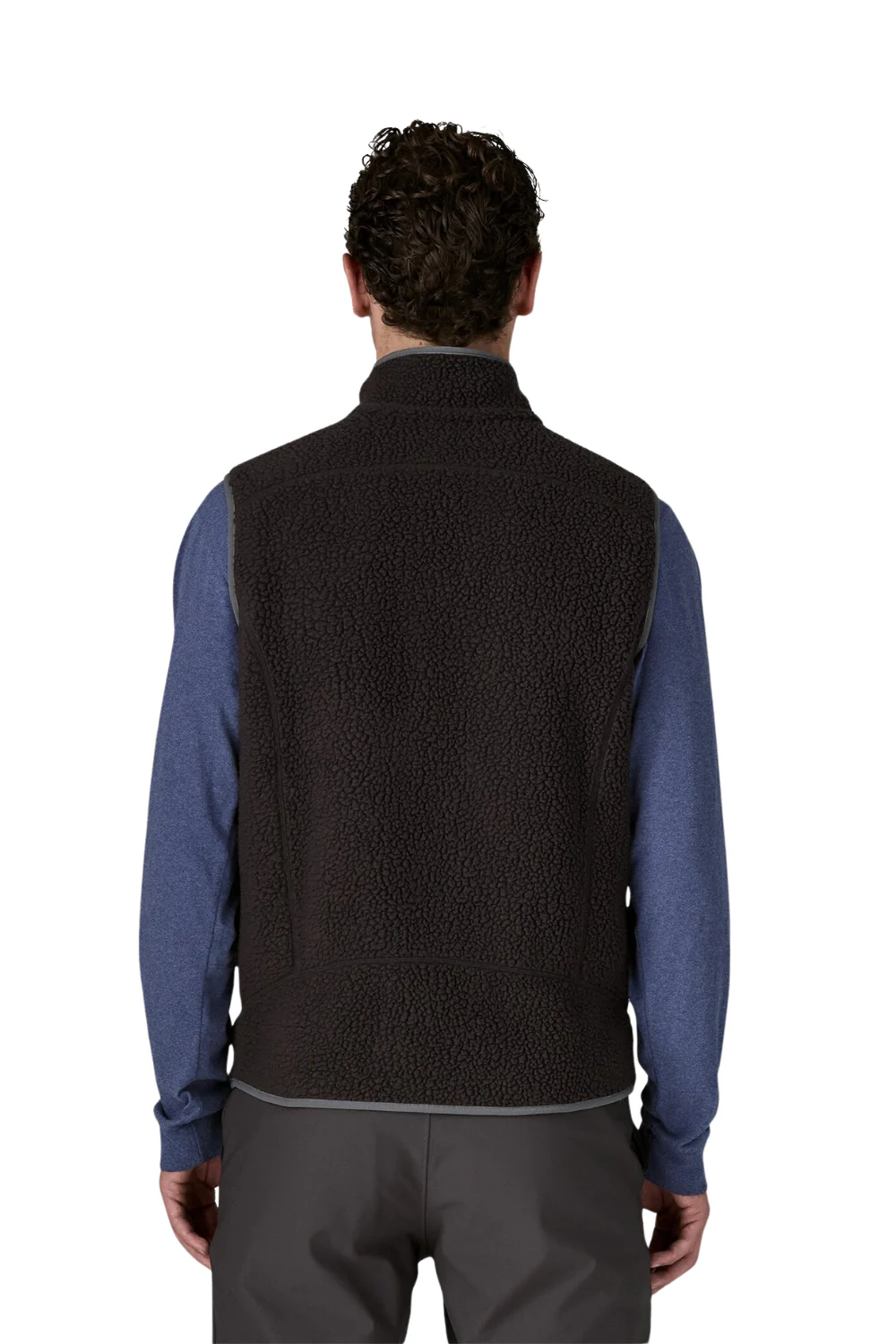 Patagonia Mens Retro Pile Vest Black/Forge Grey - Image 2